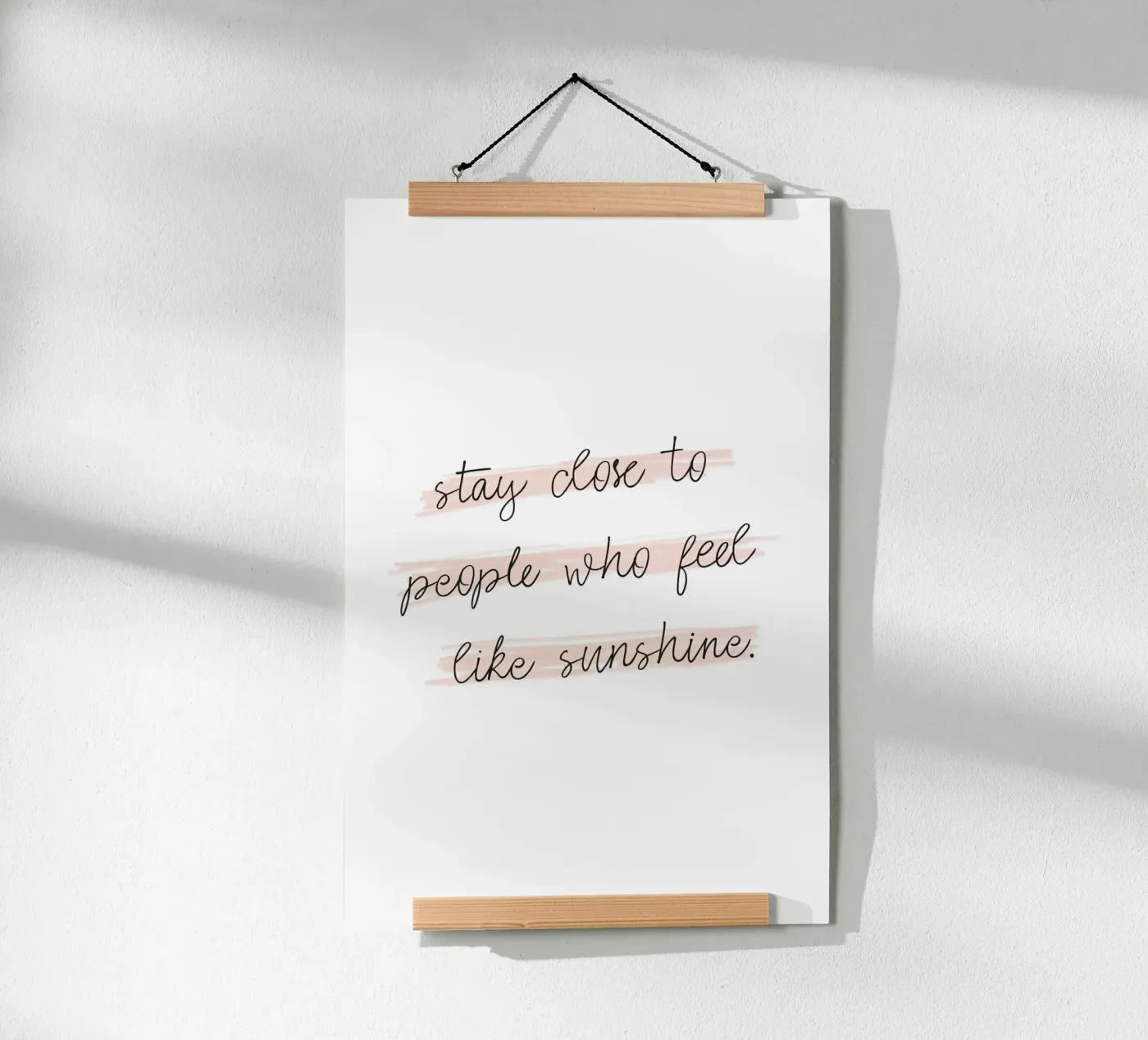 Sunshine Quote poster by KRUTH DESIGN