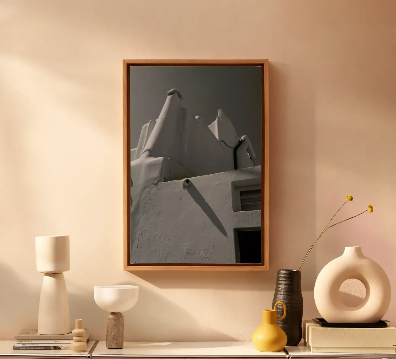 Greek Corners tela con Cornice a cassetta da Sebastian Hilgetag