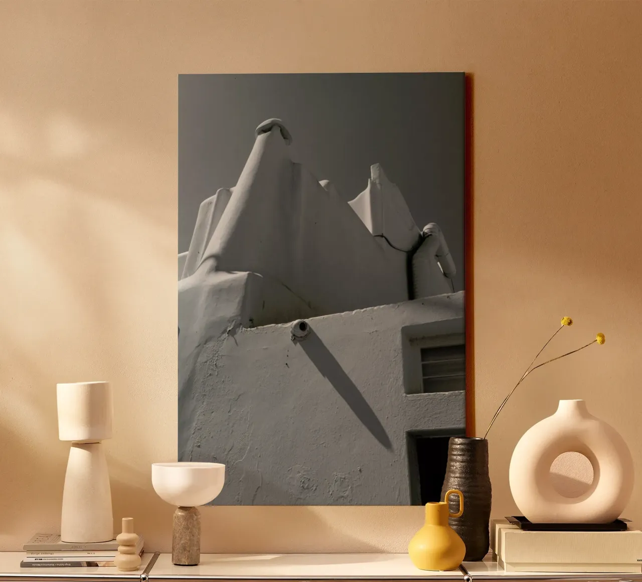 Greek Corners tela con Cornice a cassetta da Sebastian Hilgetag