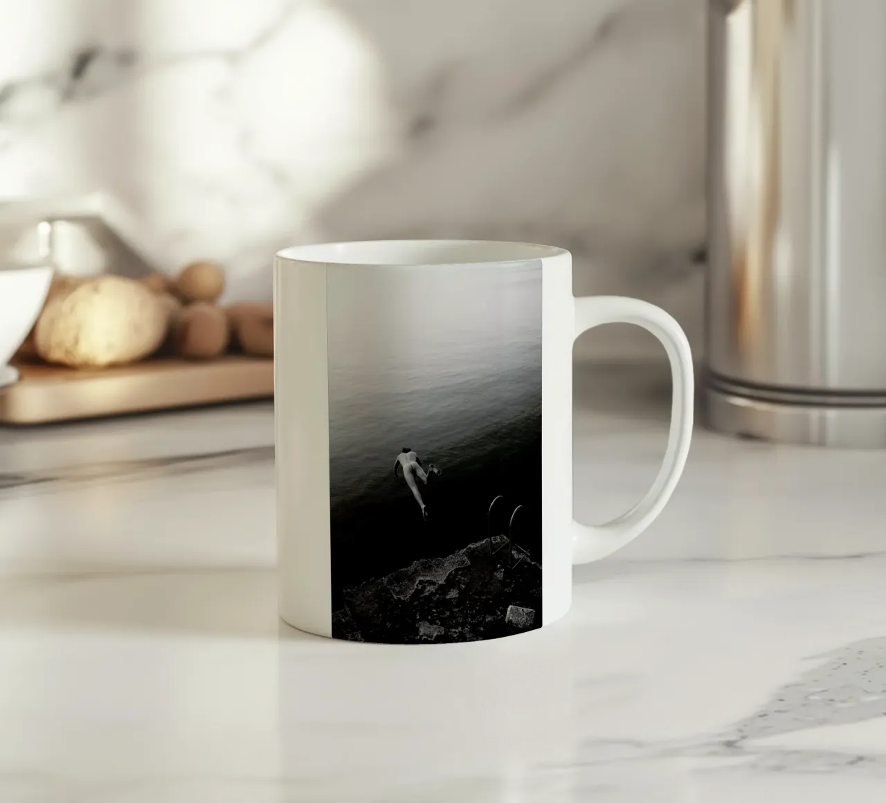 Dive tazza in ceramica da Picture On The Fridge