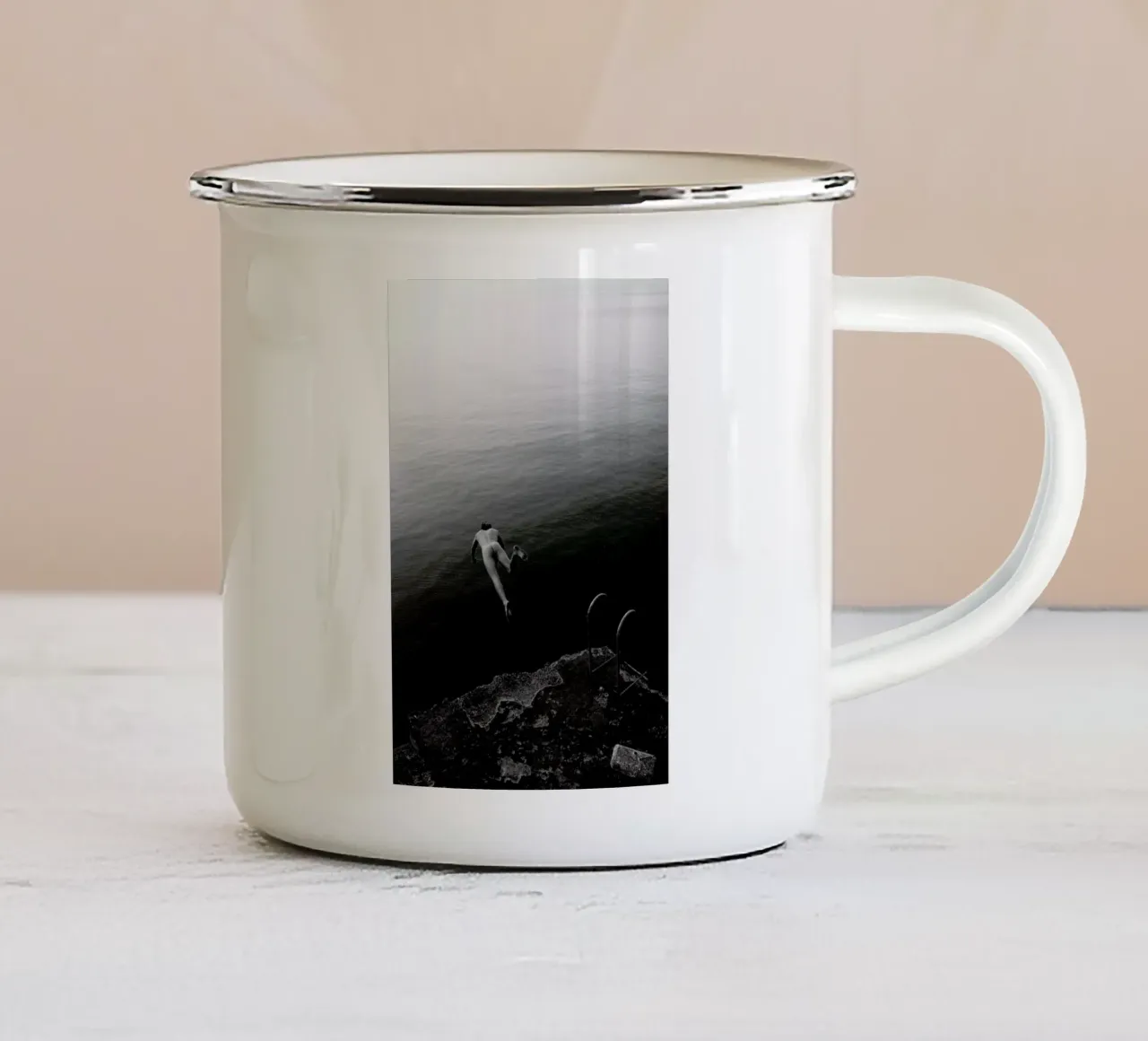 Dive tazza in smalto da Picture On The Fridge
