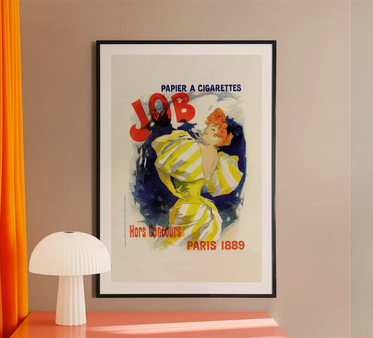 Poster for Papier Cigarettes Job -  Jules Chéret poster da Artokoloro Quint Lox Ltd