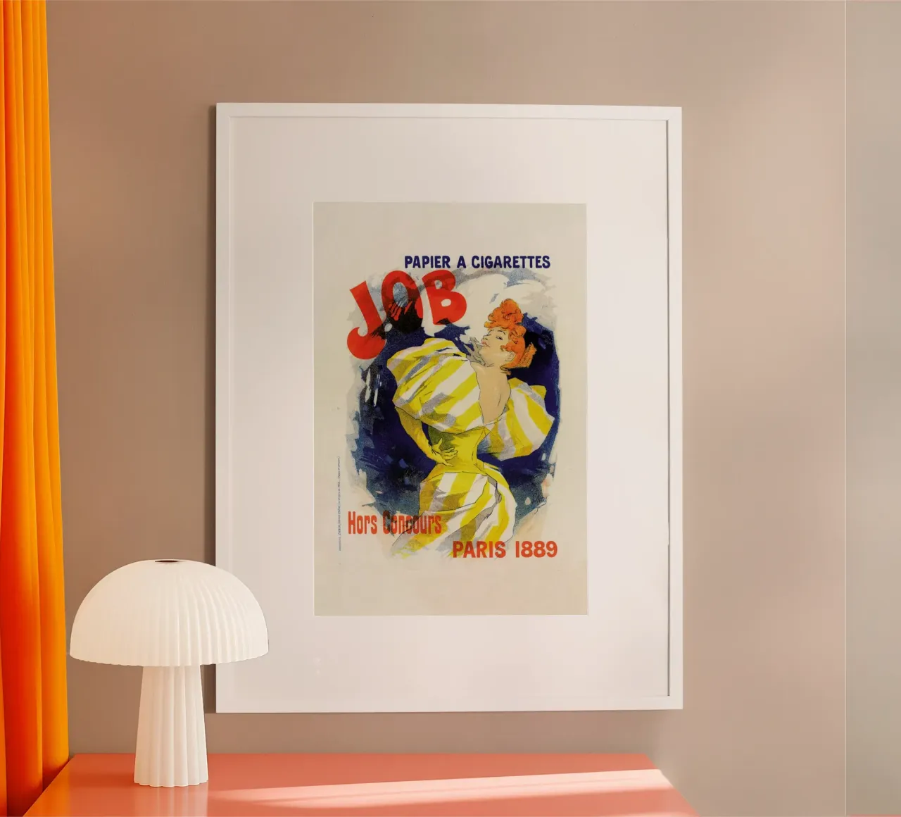 Poster for Papier Cigarettes Job -  Jules Chéret poster da Artokoloro Quint Lox Ltd