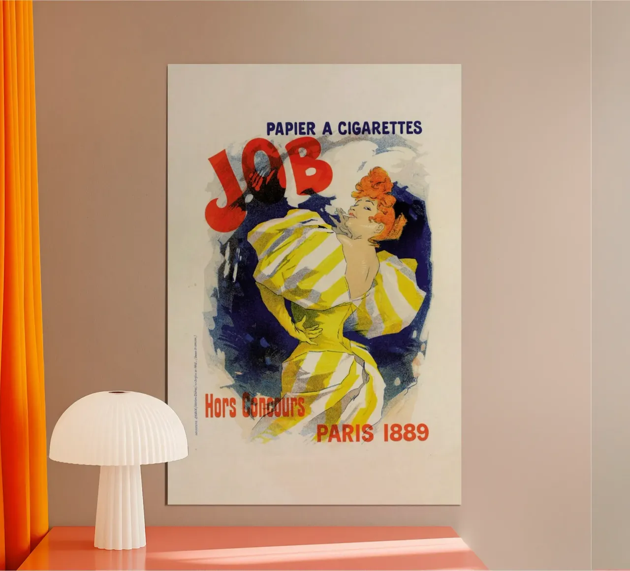 Poster for Papier Cigarettes Job -  Jules Chéret poster da Artokoloro Quint Lox Ltd