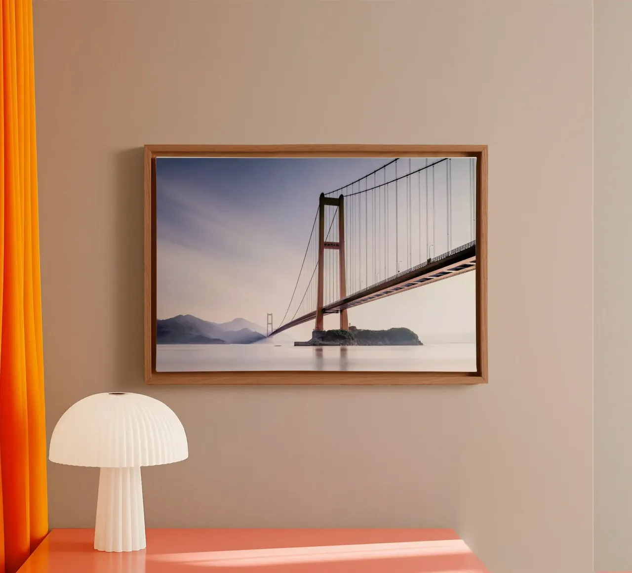 Xihou Bridge & Moon Bay tela con Cornice a cassetta da Pictufy