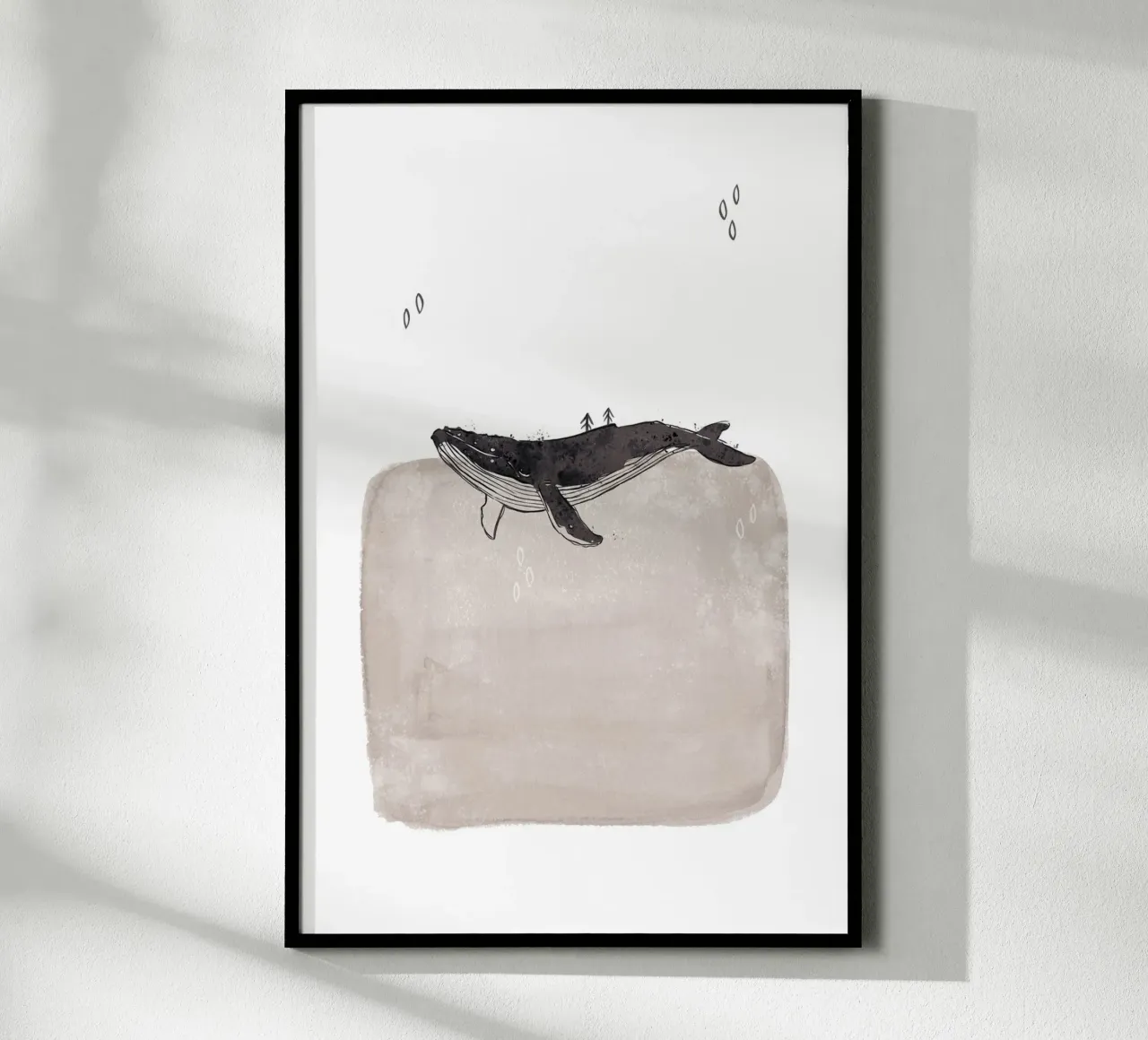 Whale poster da KRUTH DESIGN