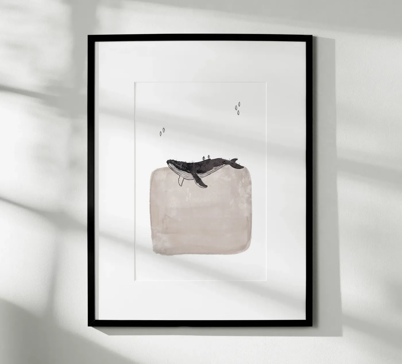 Whale Poster von KRUTH DESIGN