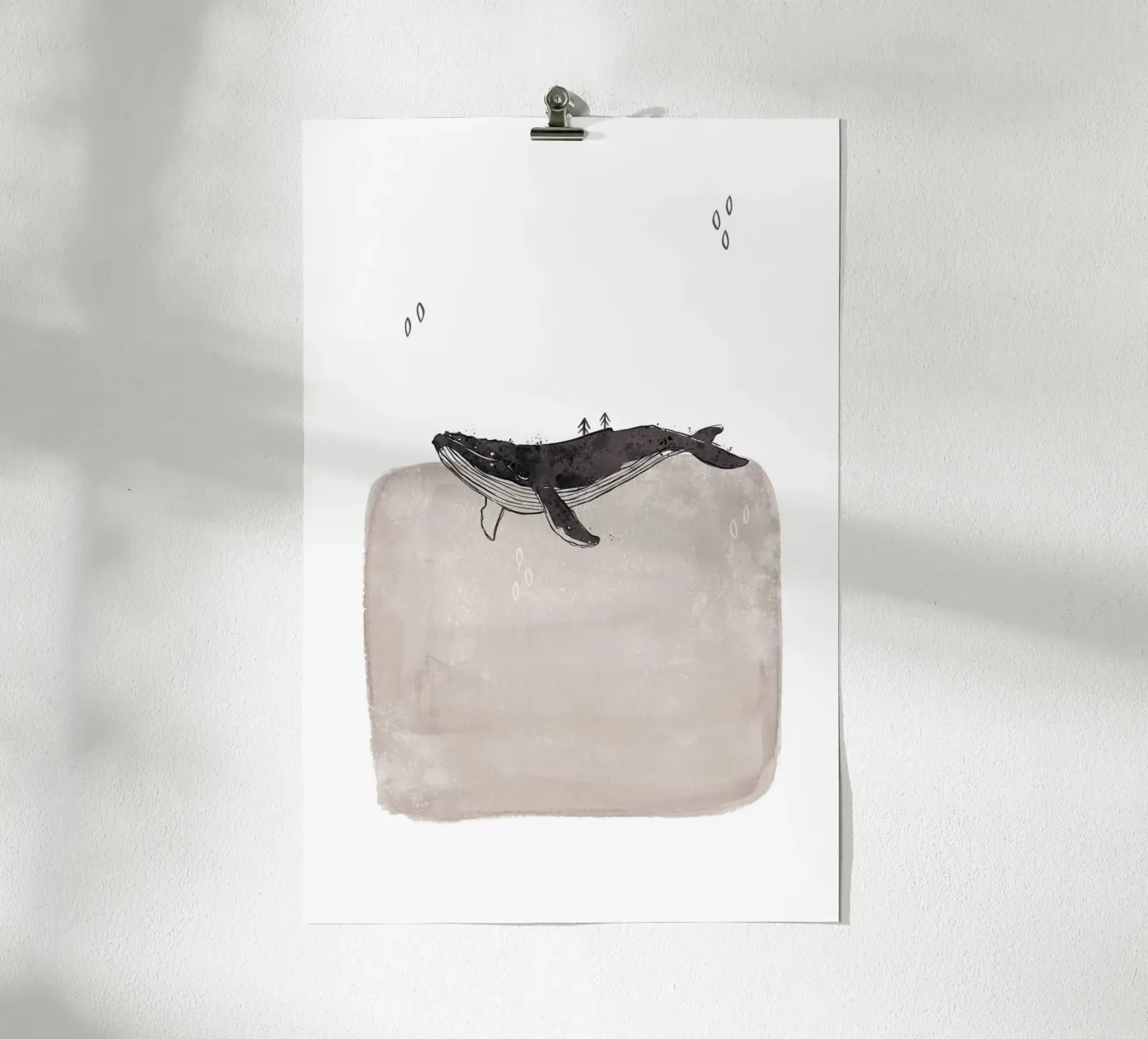 Whale Poster von KRUTH DESIGN