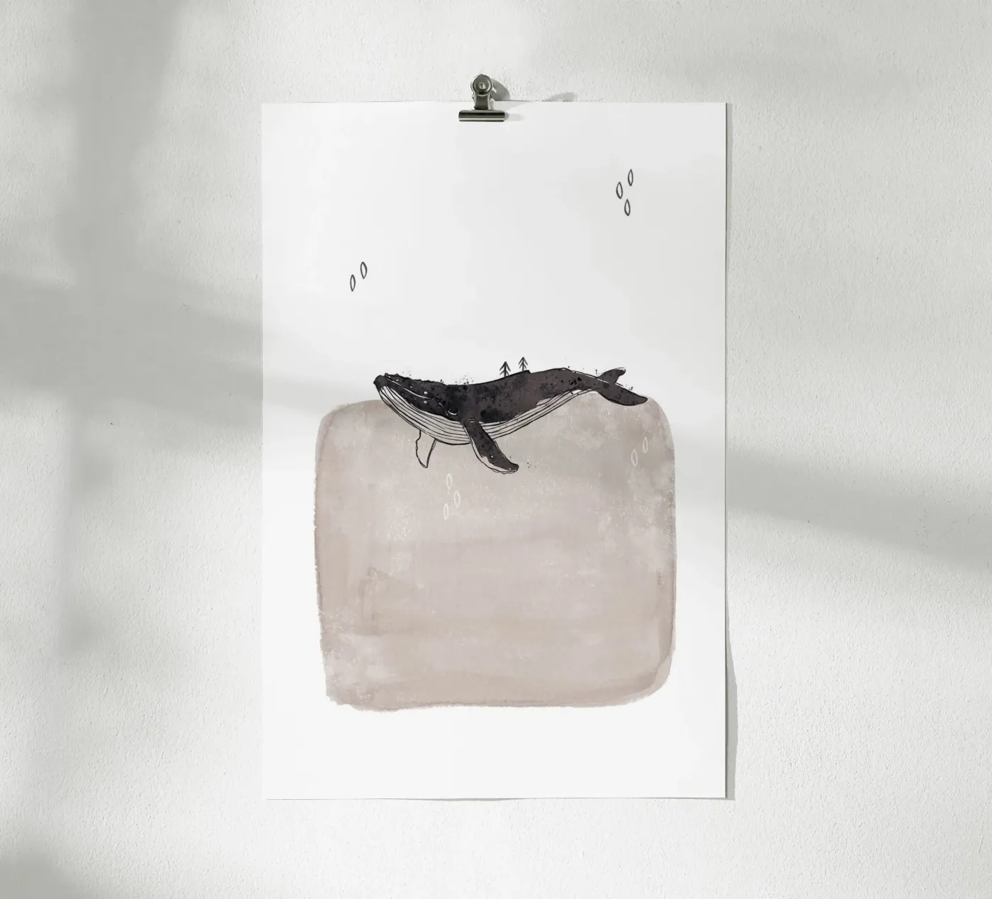 Whale poster van KRUTH DESIGN