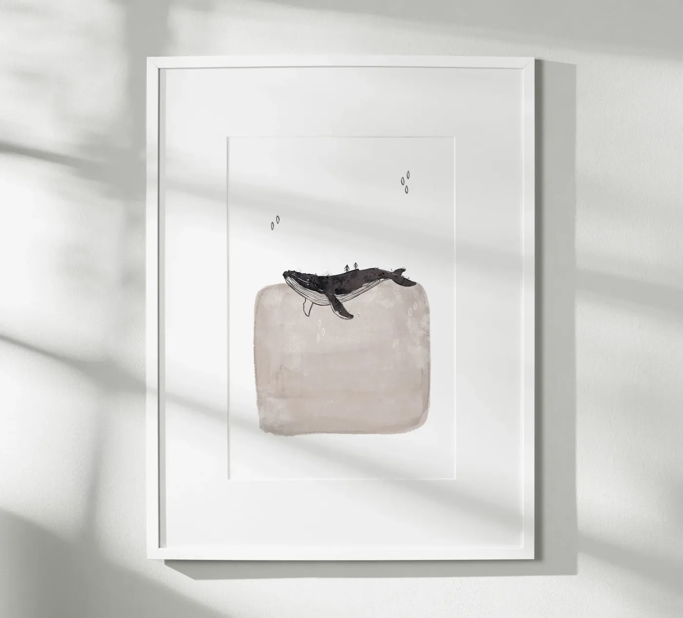 Whale Poster von KRUTH DESIGN