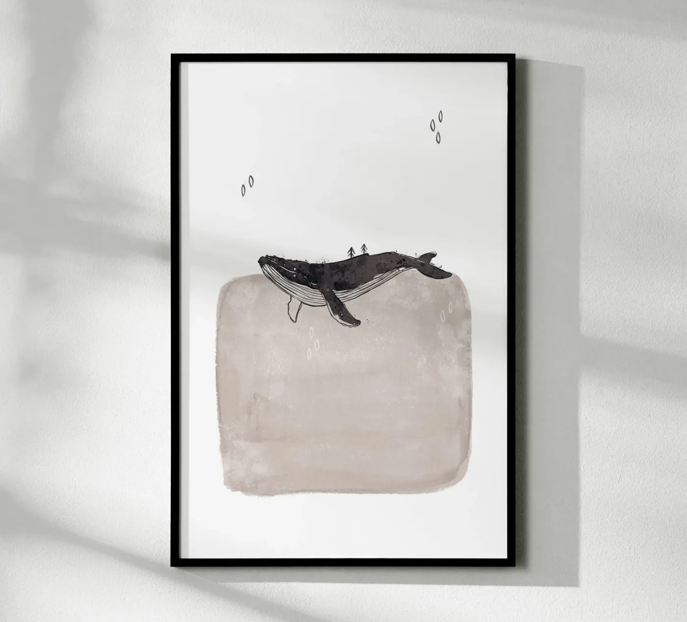 Whale Poster von KRUTH DESIGN