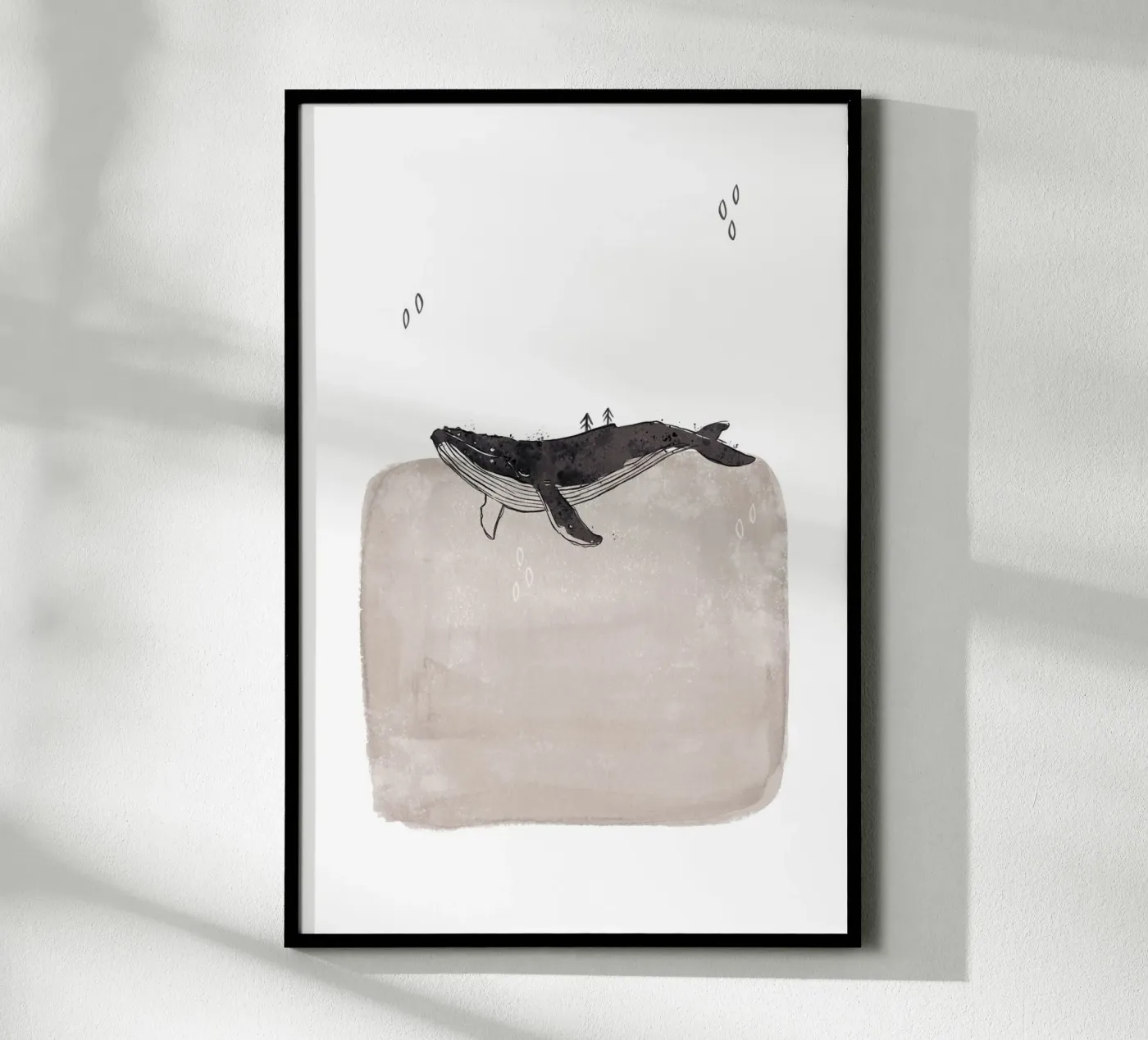 Whale poster van KRUTH DESIGN