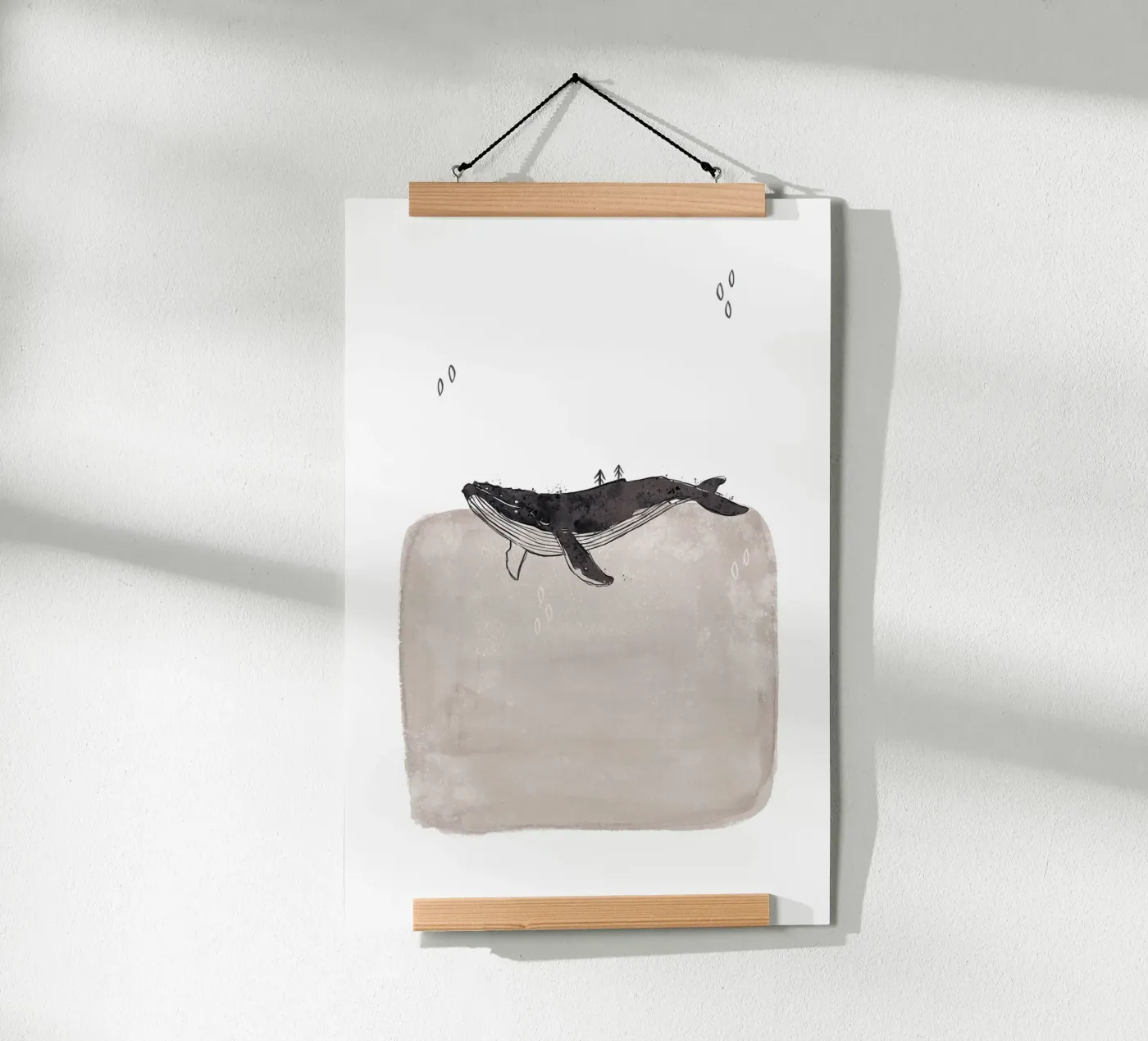 Whale poster van KRUTH DESIGN