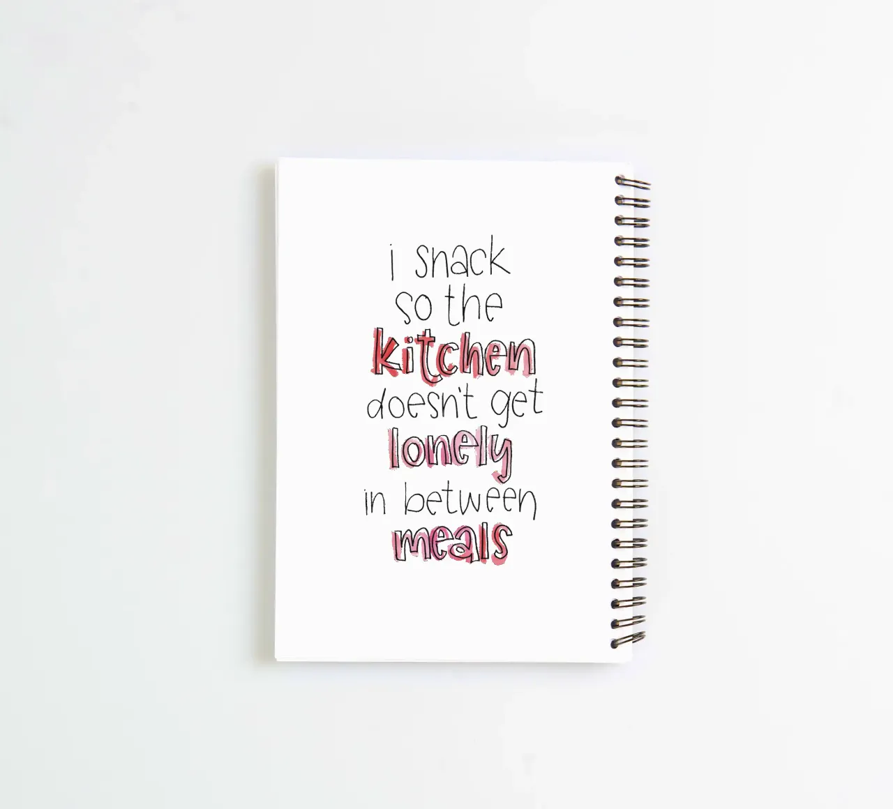 Lonely Kitchen diario ad anelli da Brushmeetspaper