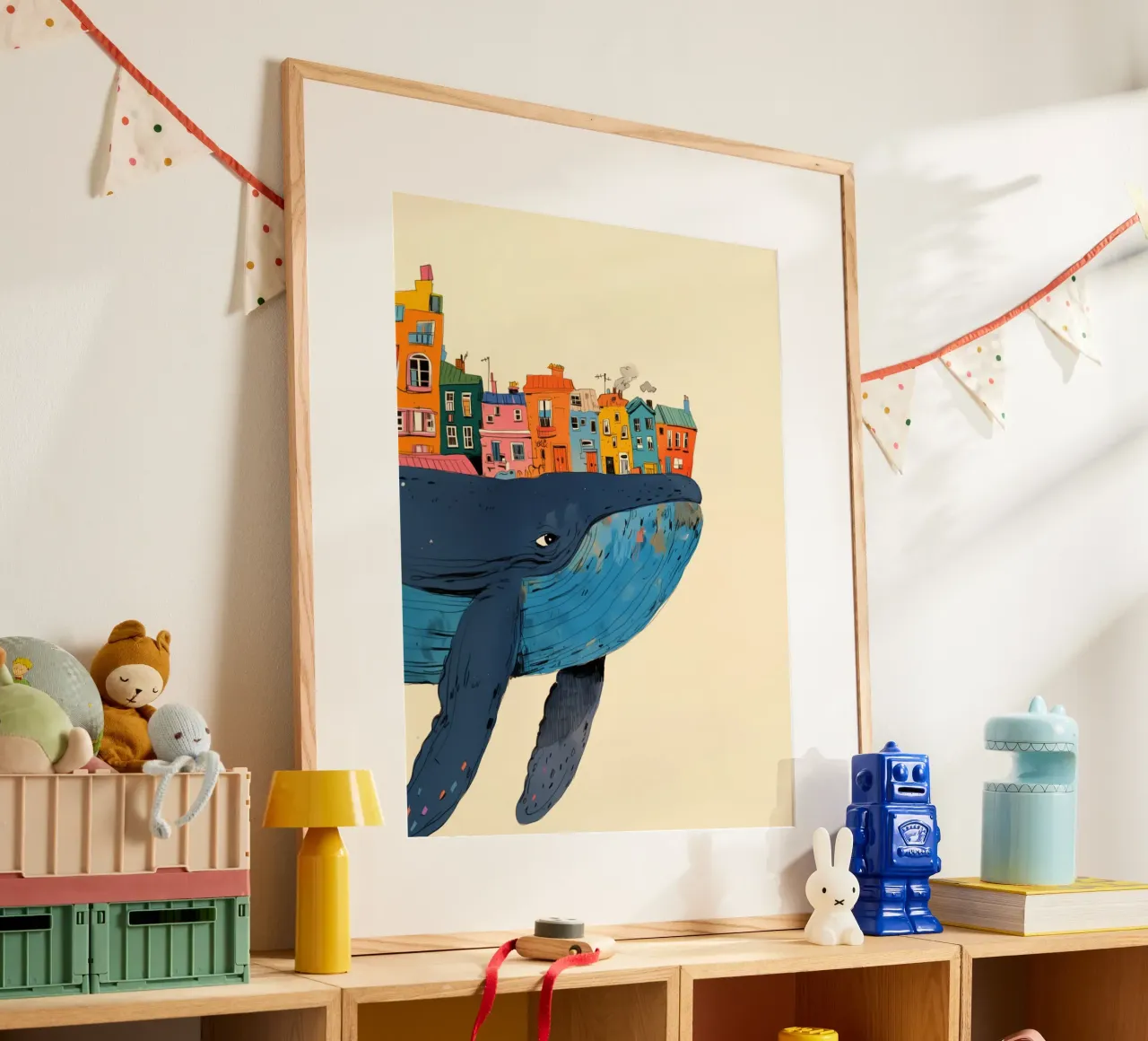Trasferirsi con una balenottera azzurra carta hahnemühle da Carinaprint