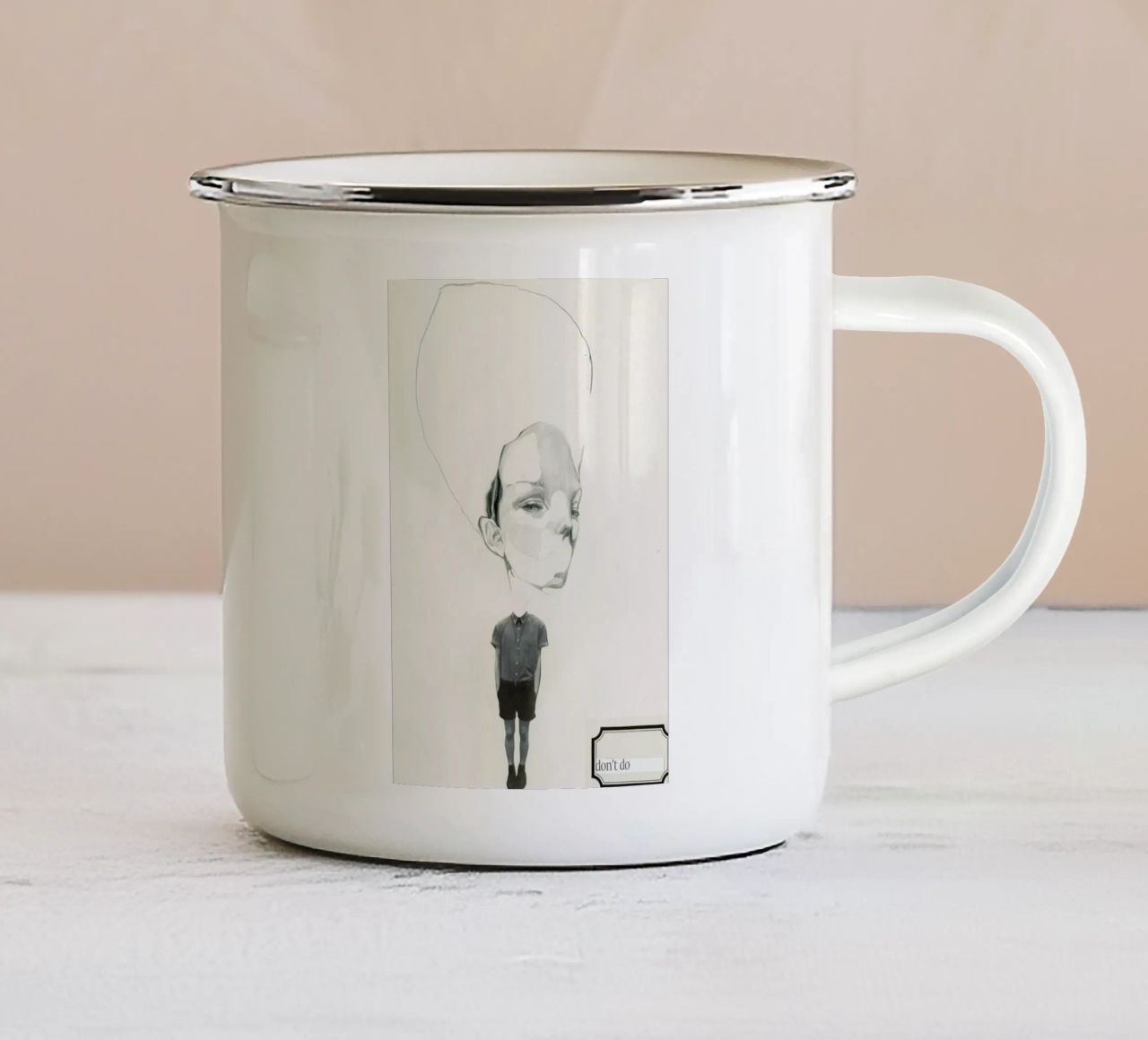 [dəʊnt] I tazza in smalto da Julia Danckwerth