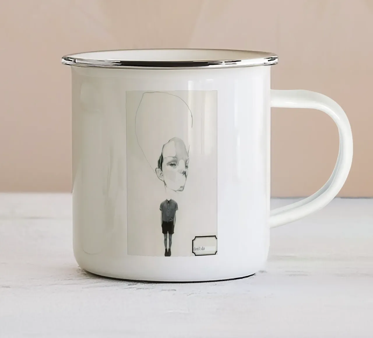 [dəʊnt] I taza de esmalte de Julia Danckwerth