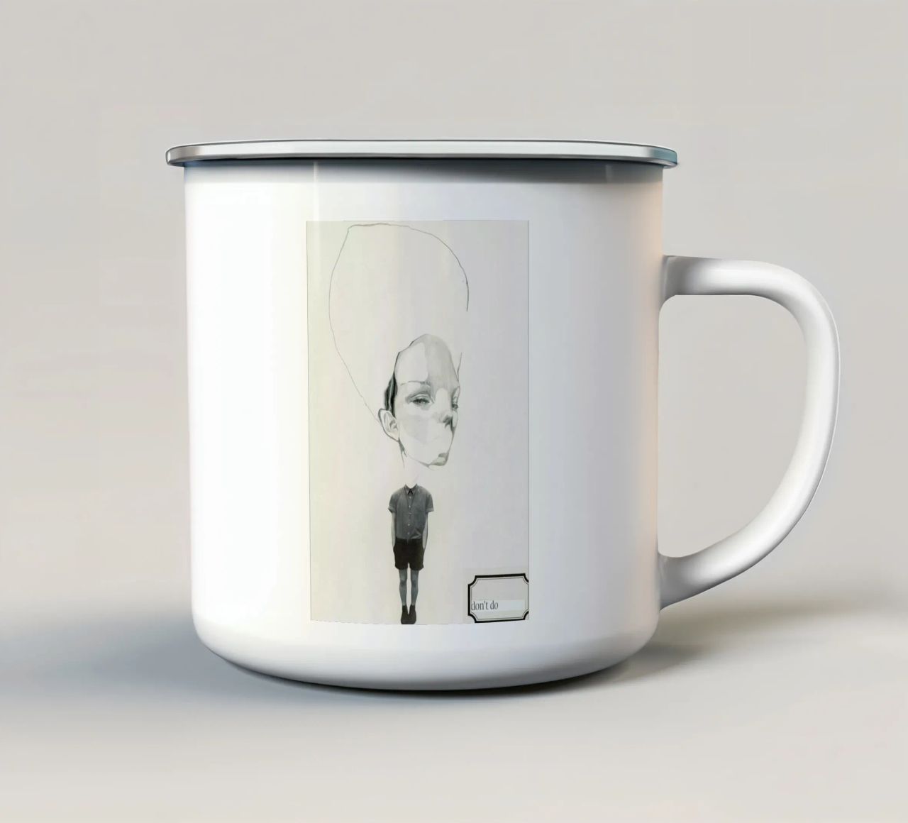 [dəʊnt] I tazza in smalto da Julia Danckwerth