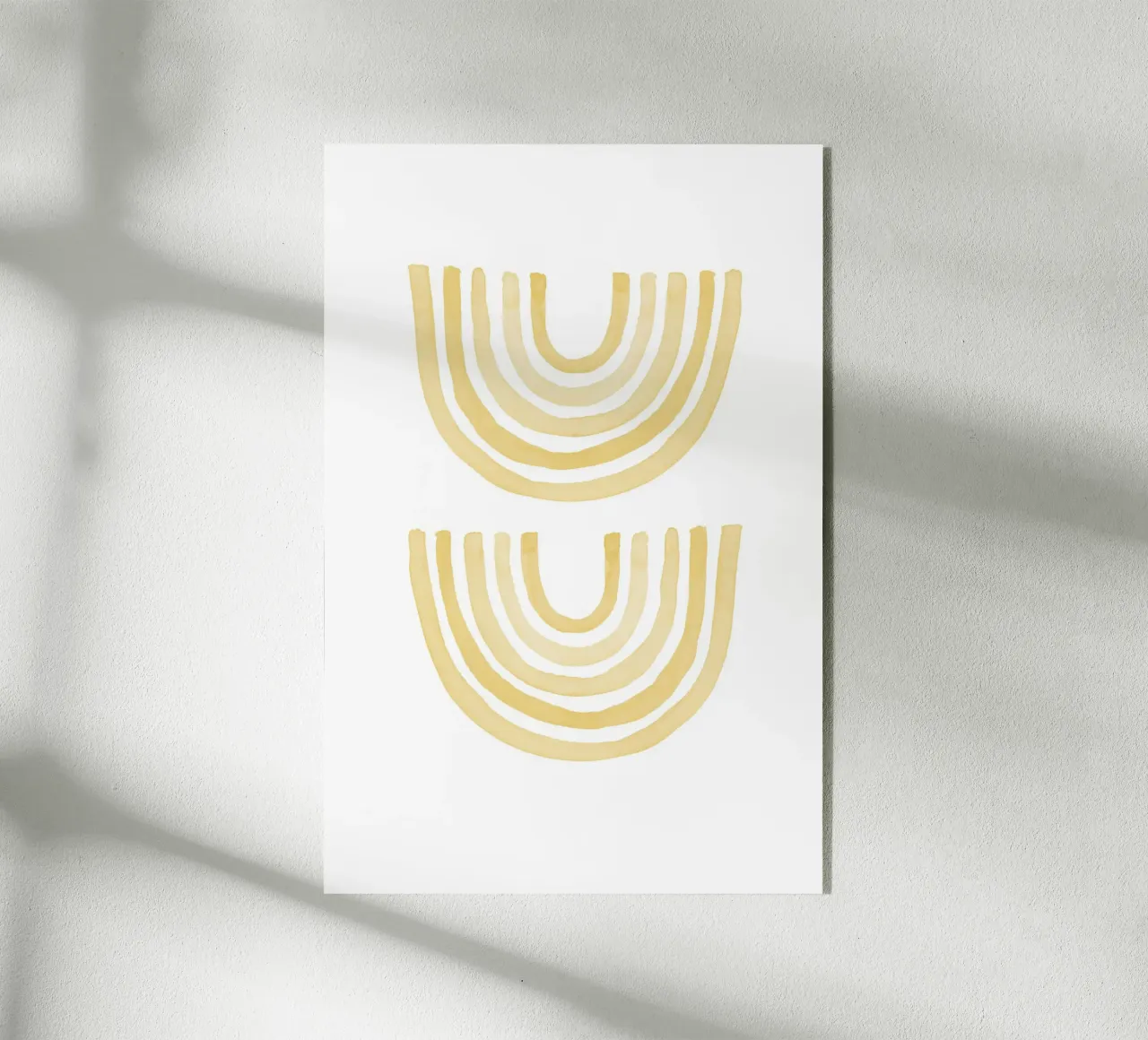 Yellow Rainbow acrylic glass by KRUTH DESIGN