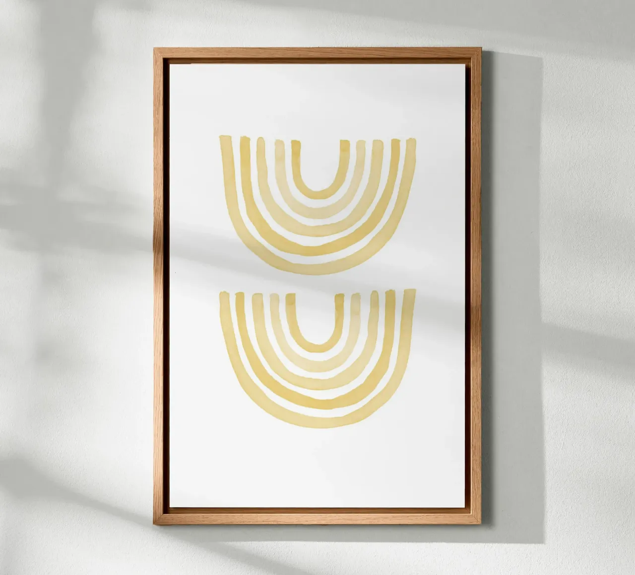 Yellow Rainbow canvas by KRUTH DESIGN