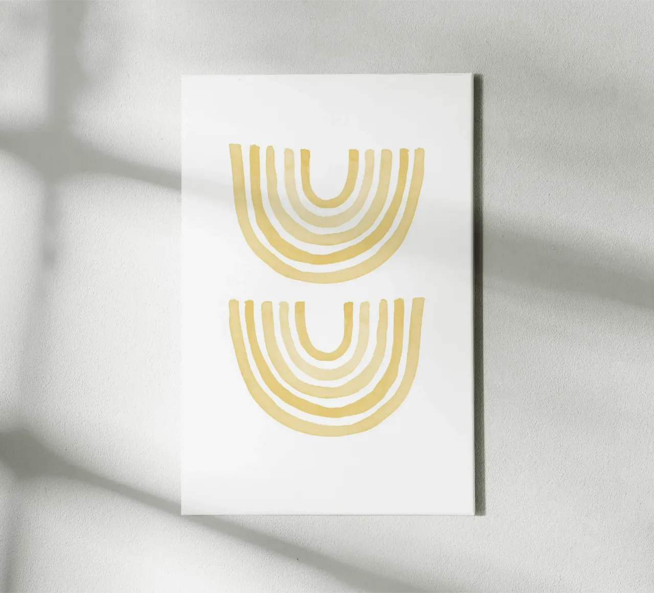 Yellow Rainbow canvas by KRUTH DESIGN