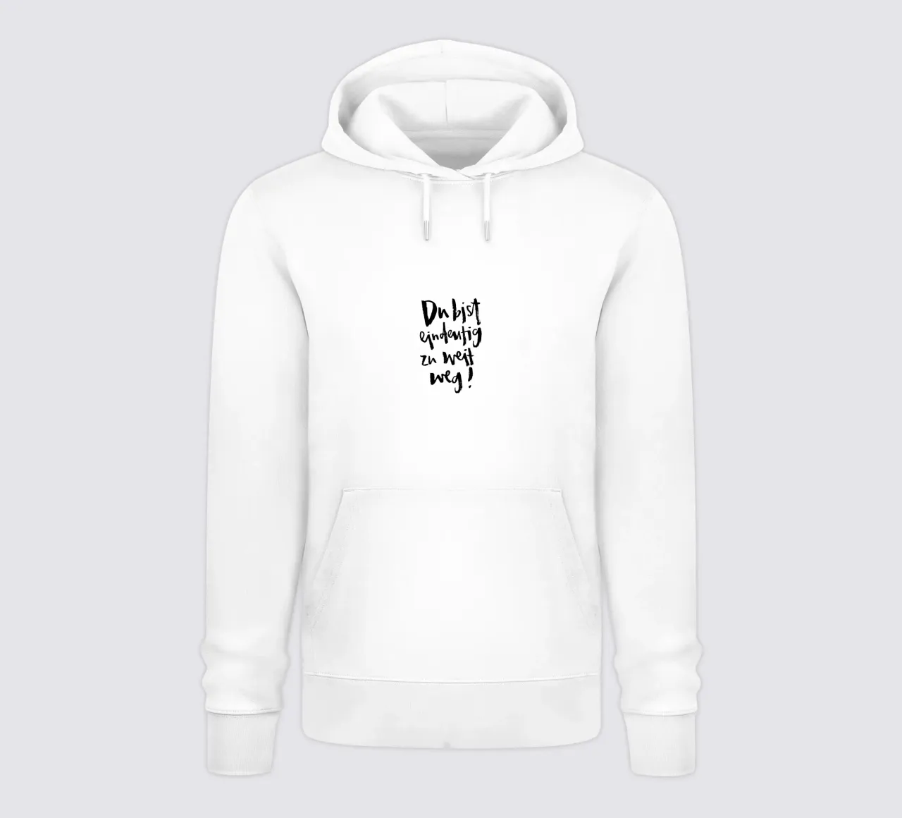 Zu Weit felpa con cappuccio da Brushmeetspaper