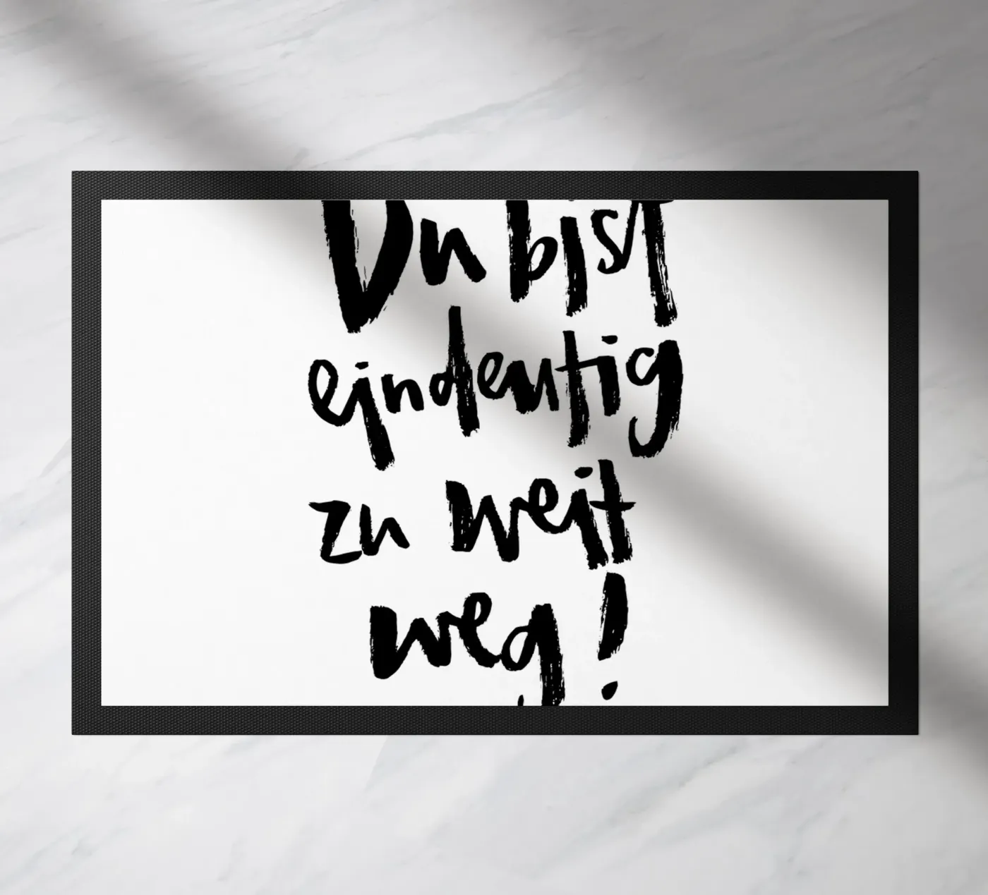 Zu Weit paillasson de Brushmeetspaper