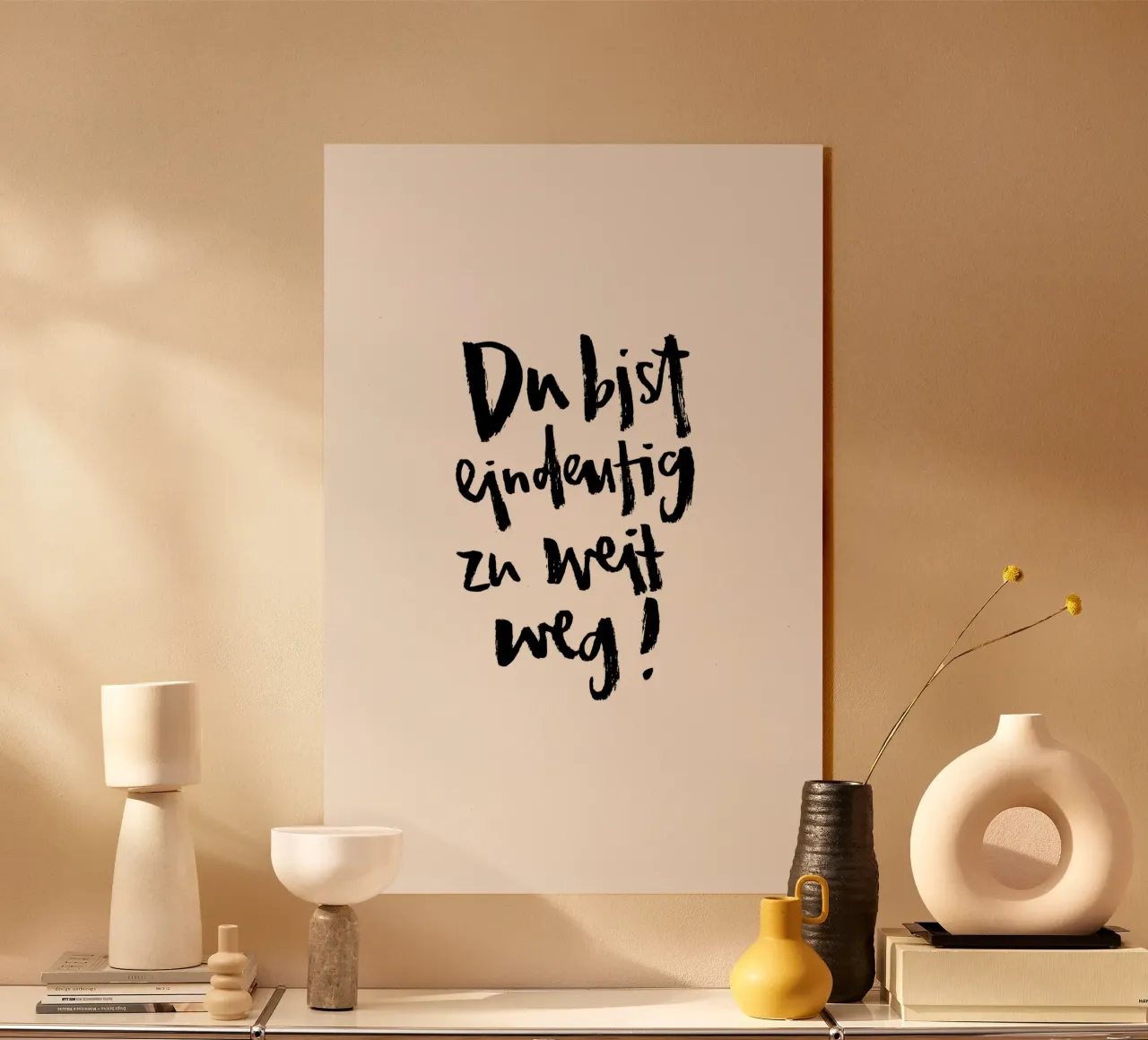 Zu Weit acryl van Brushmeetspaper