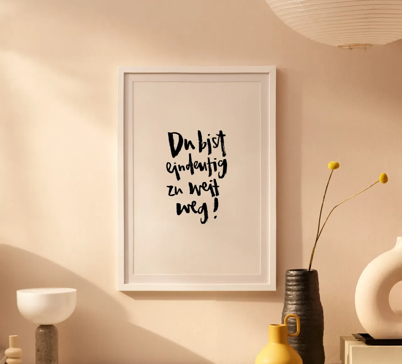 Zu Weit poster da Brushmeetspaper