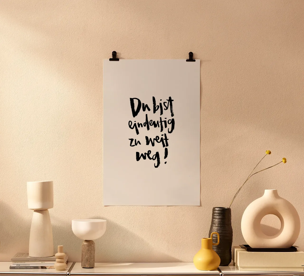 Zu Weit poster da Brushmeetspaper