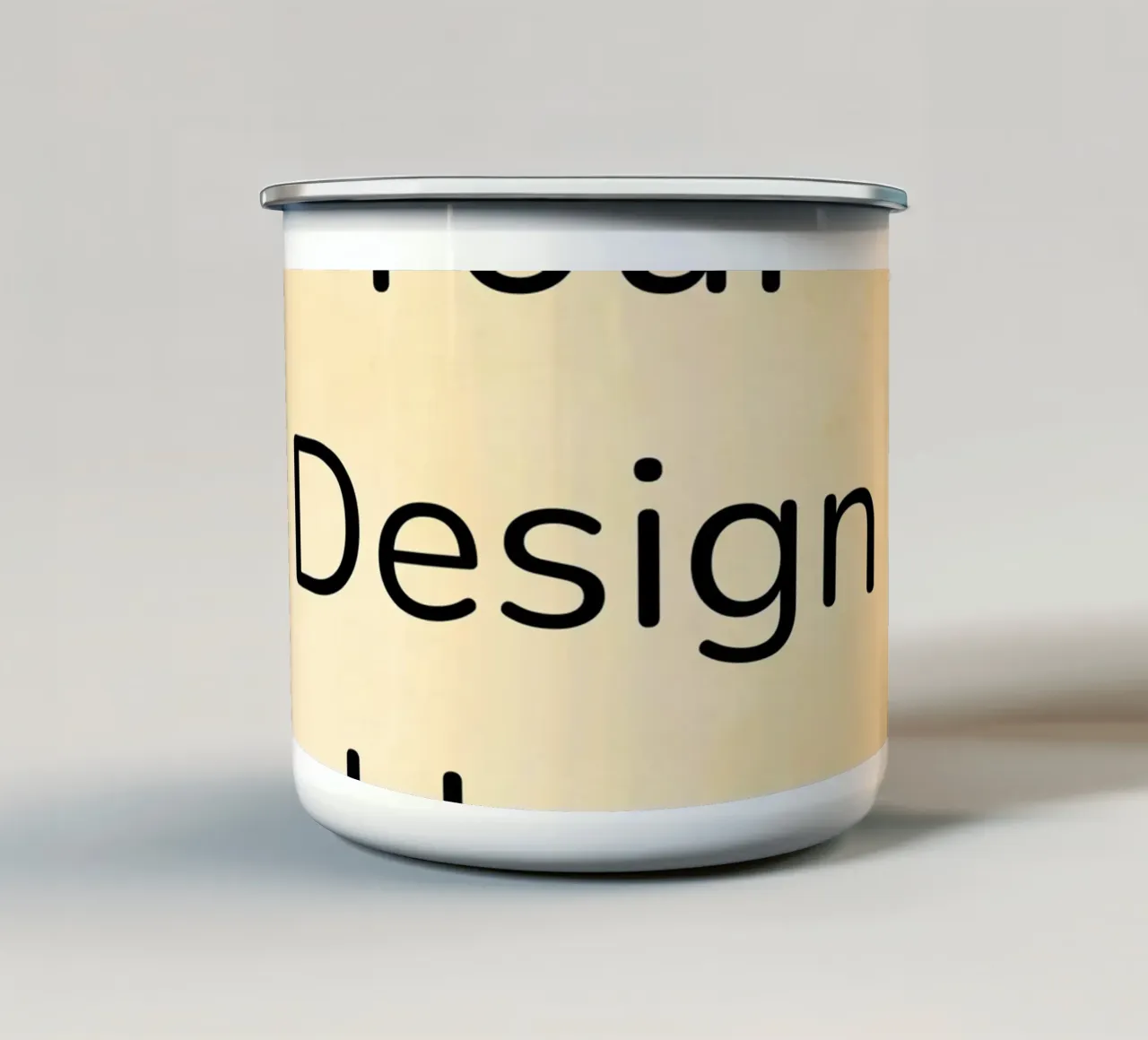Elegante design con bordi vintage e accenti dorati tazza in smalto da DesignDoodle