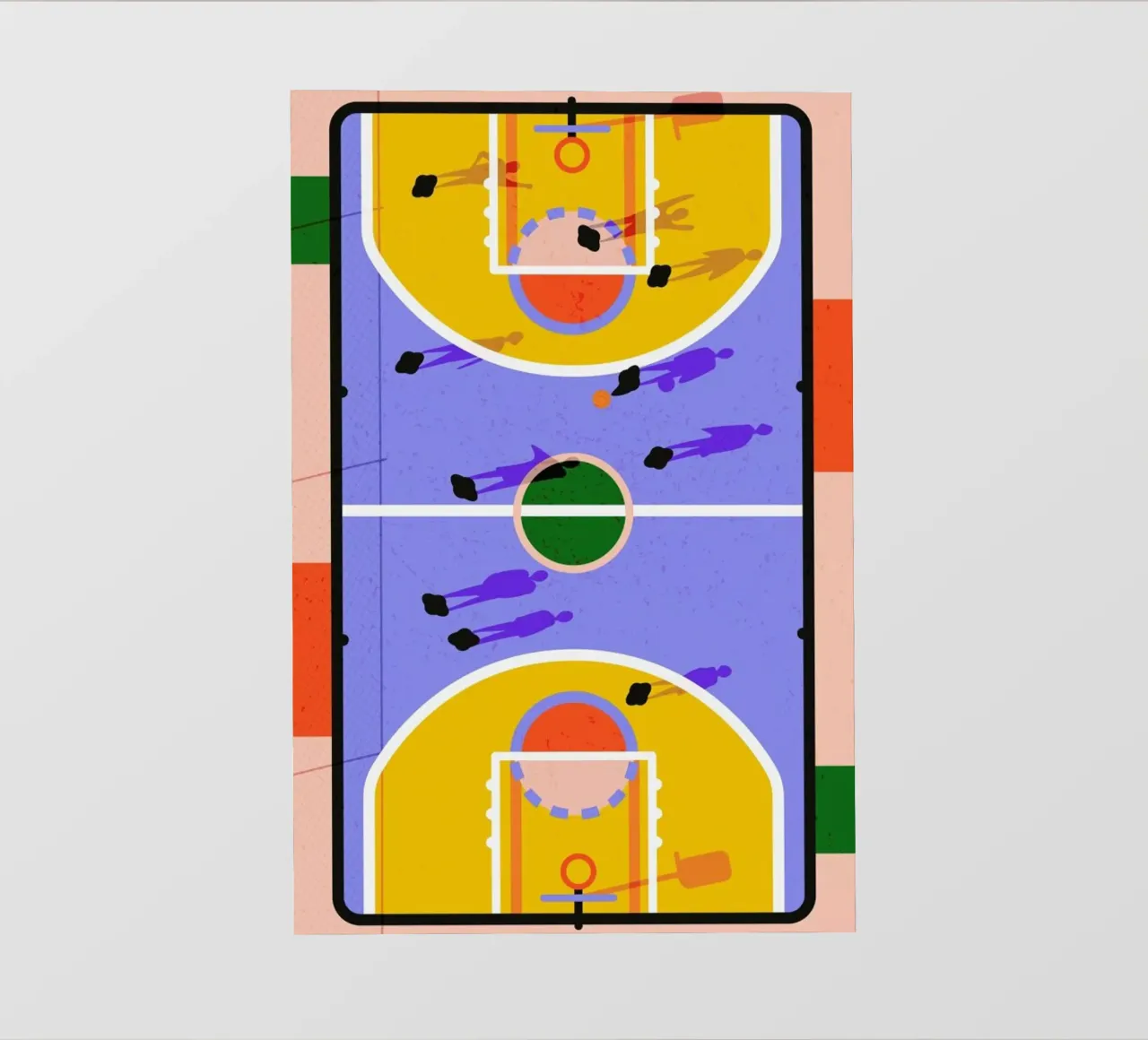 Hoops backlit folie van Laura O'Connor