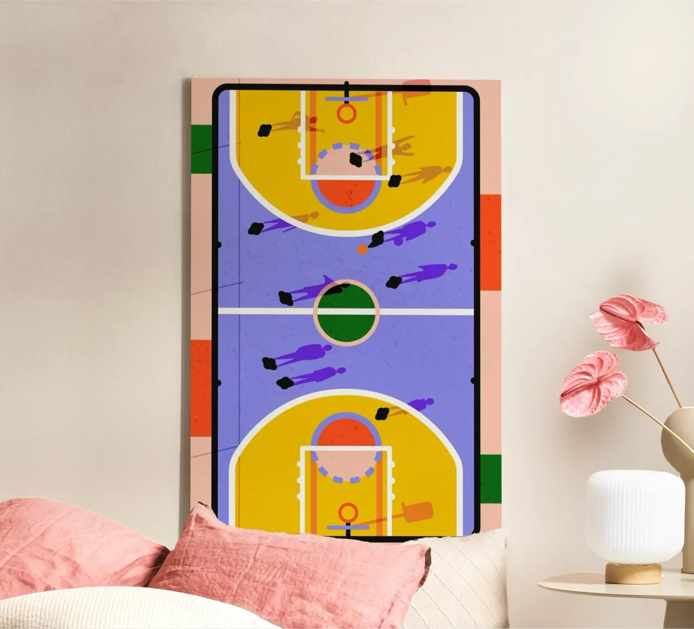 Hoops canvas by Laura O'Connor
