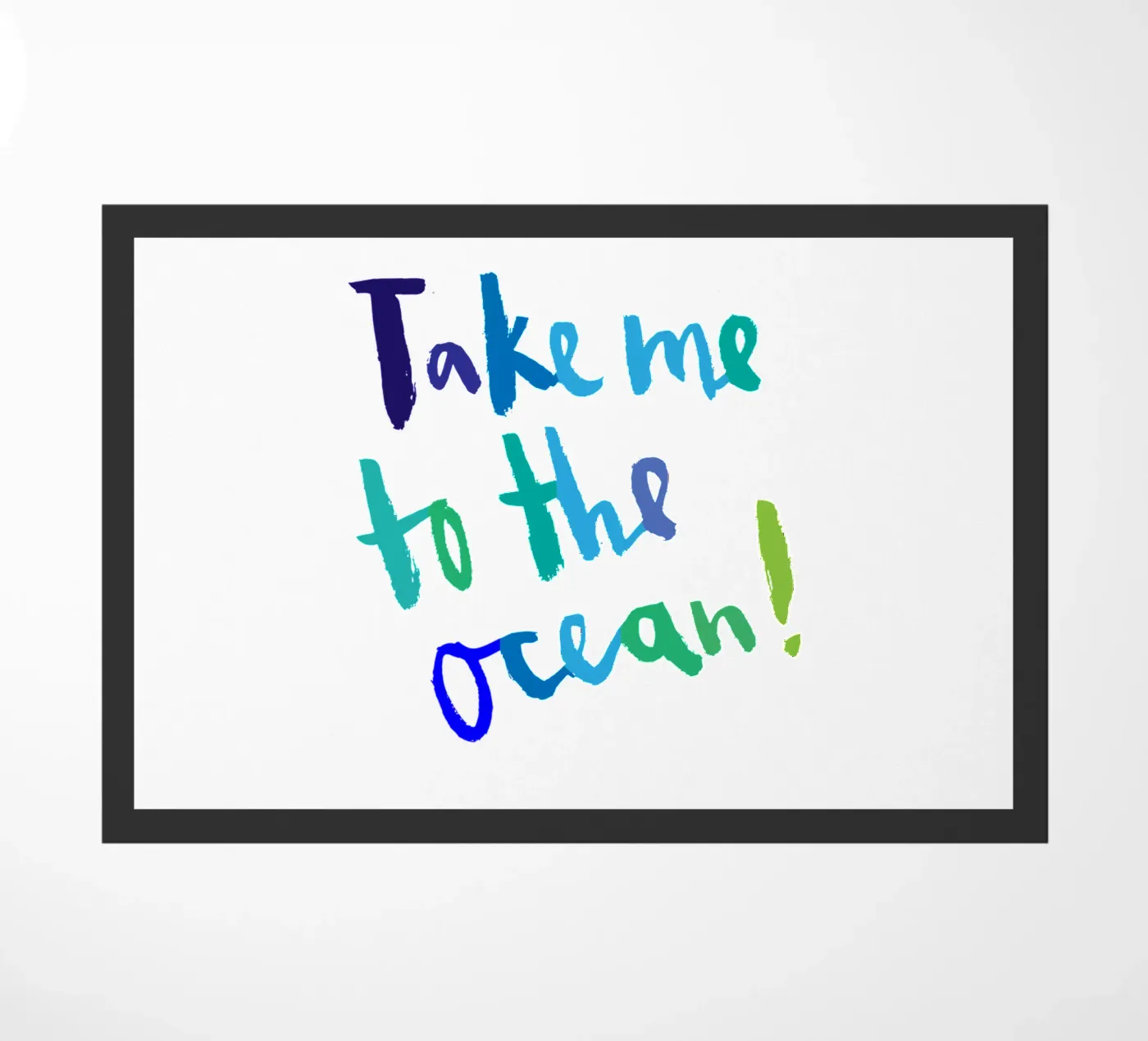 Ocean Fußmatte von Brushmeetspaper