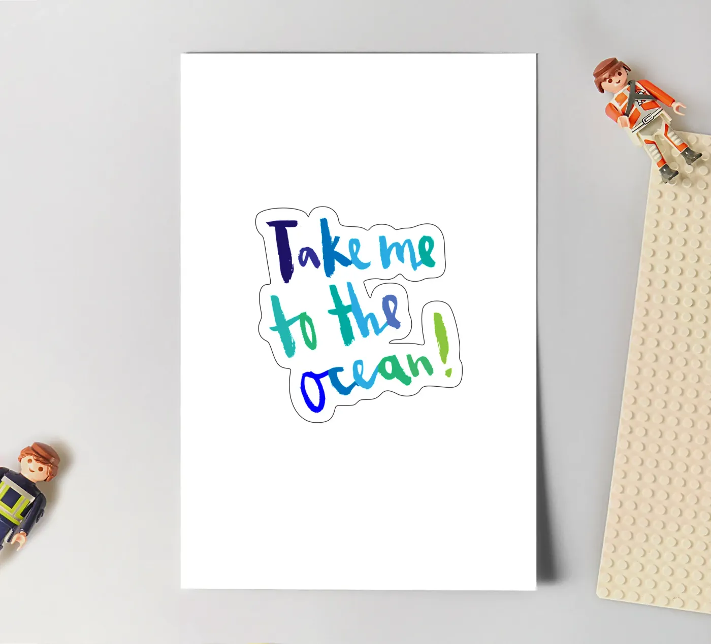 Ocean stickervel van Brushmeetspaper