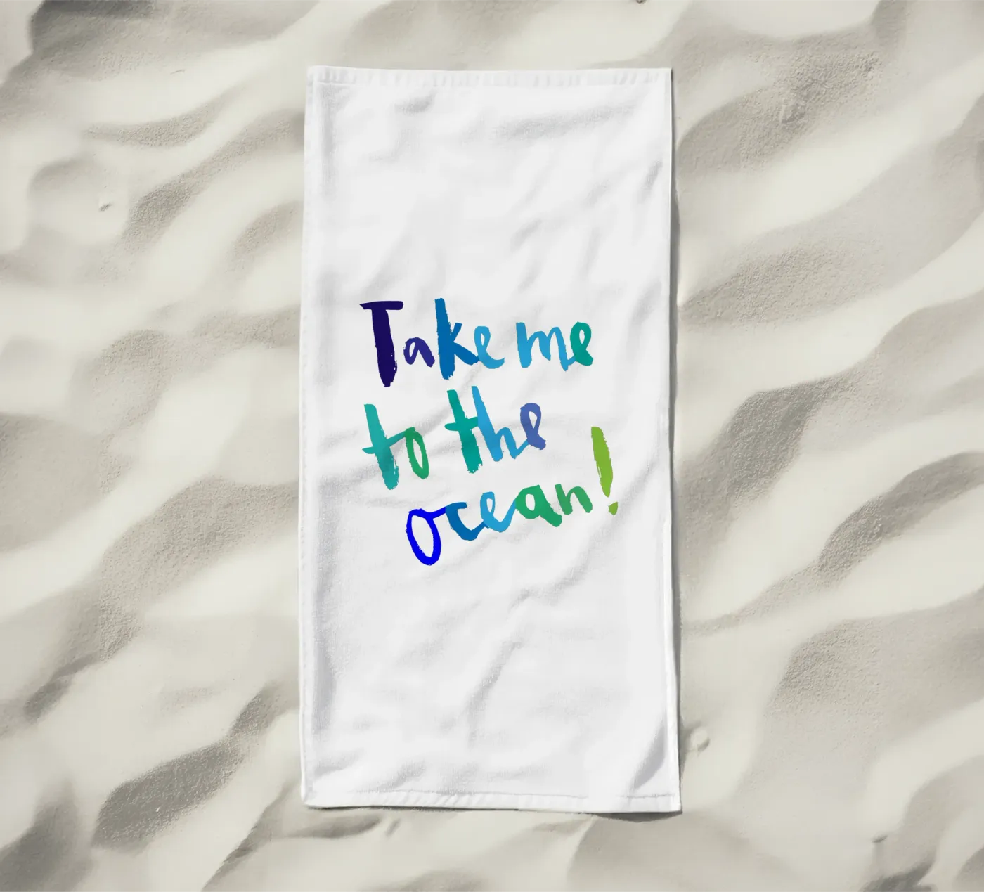 Ocean Strandtuch von Brushmeetspaper