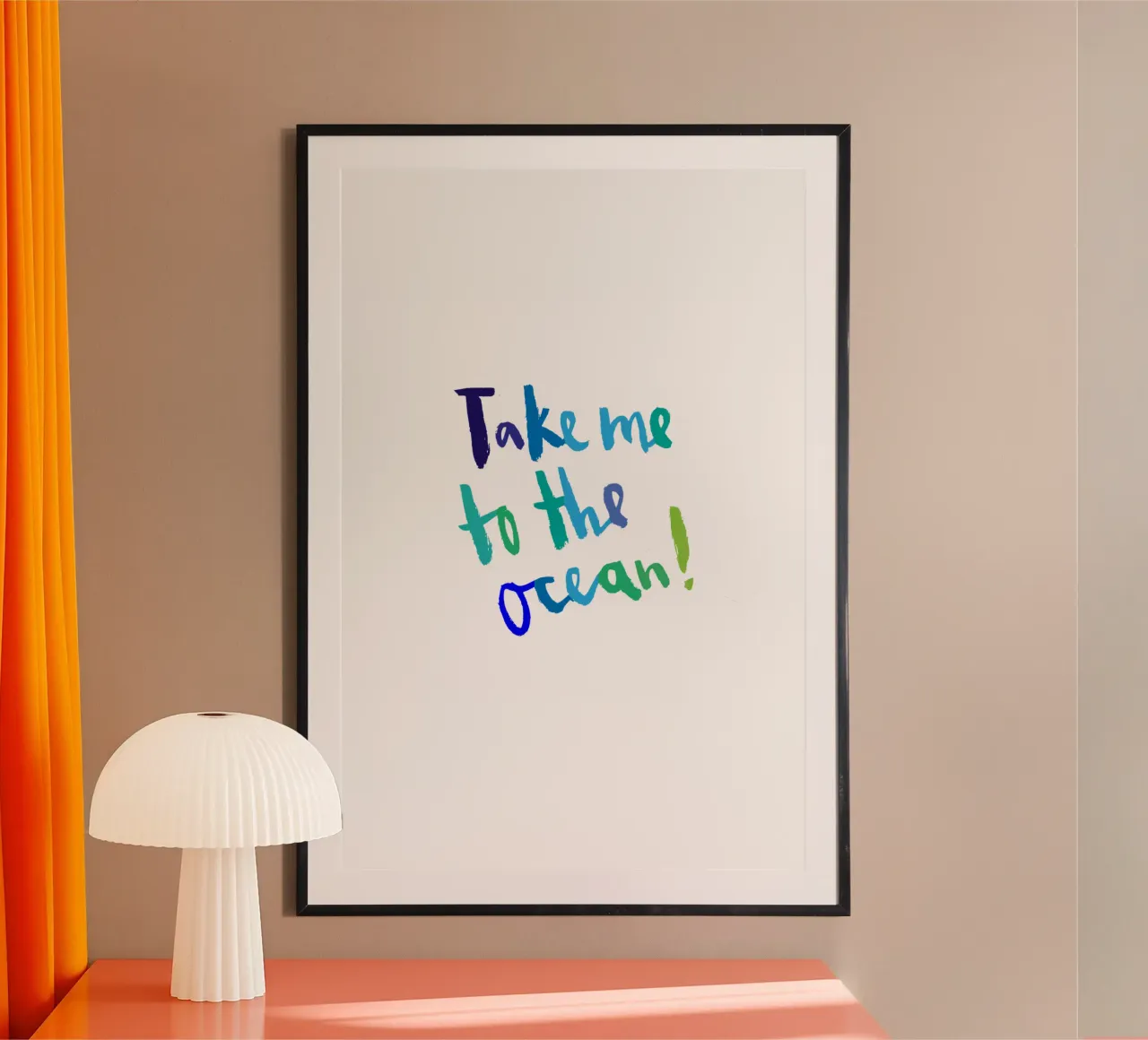 Ocean poster by Brushmeetspaper