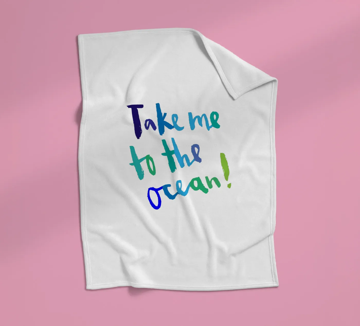 Ocean fleecedeken van Brushmeetspaper