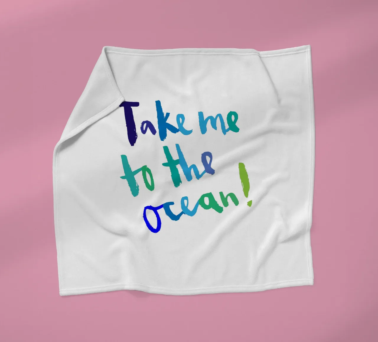 Ocean Fleecedecke von Brushmeetspaper