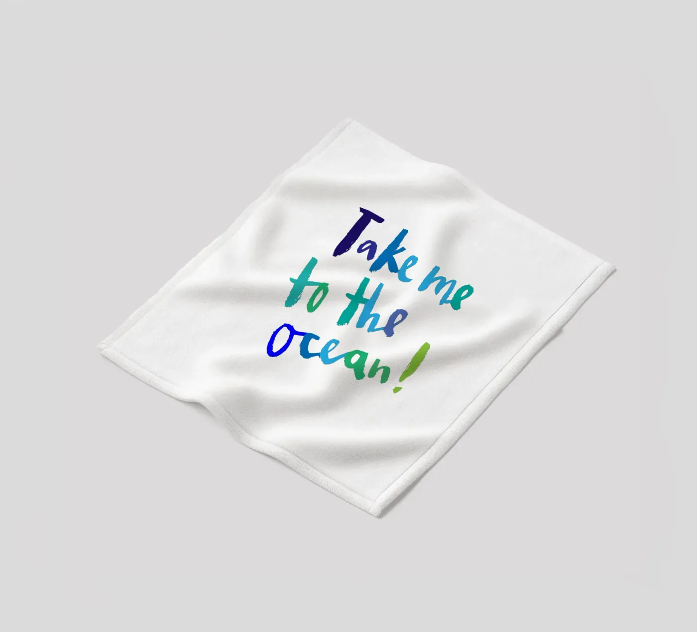 Ocean fleecedeken van Brushmeetspaper