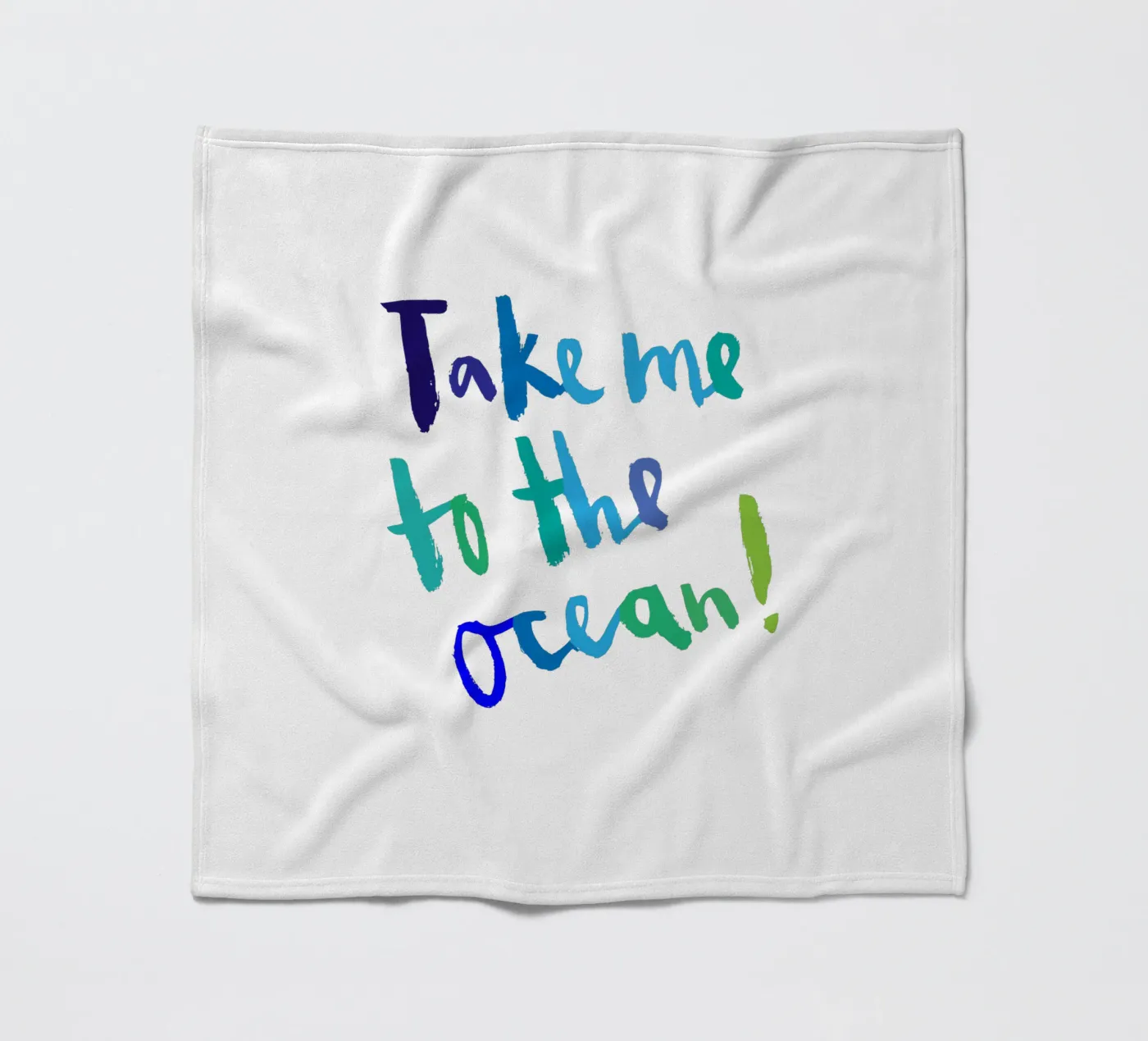 Ocean fleecedeken van Brushmeetspaper