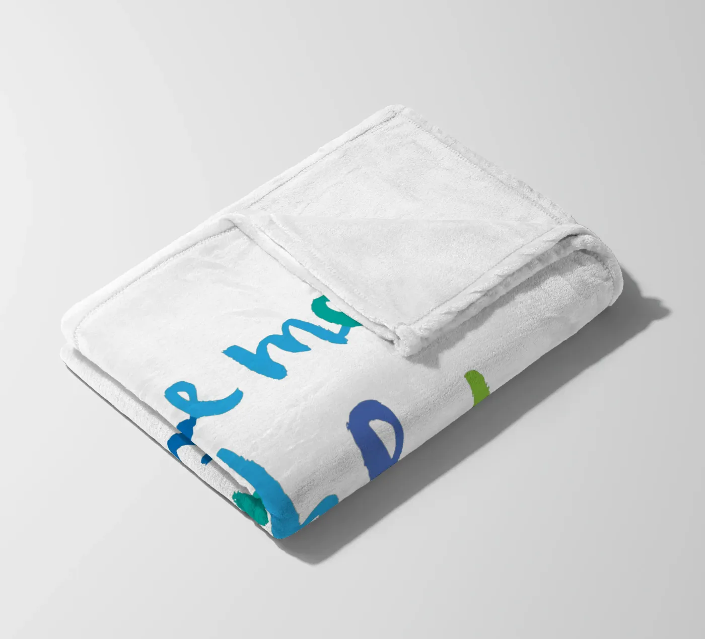 Ocean fleecedeken van Brushmeetspaper