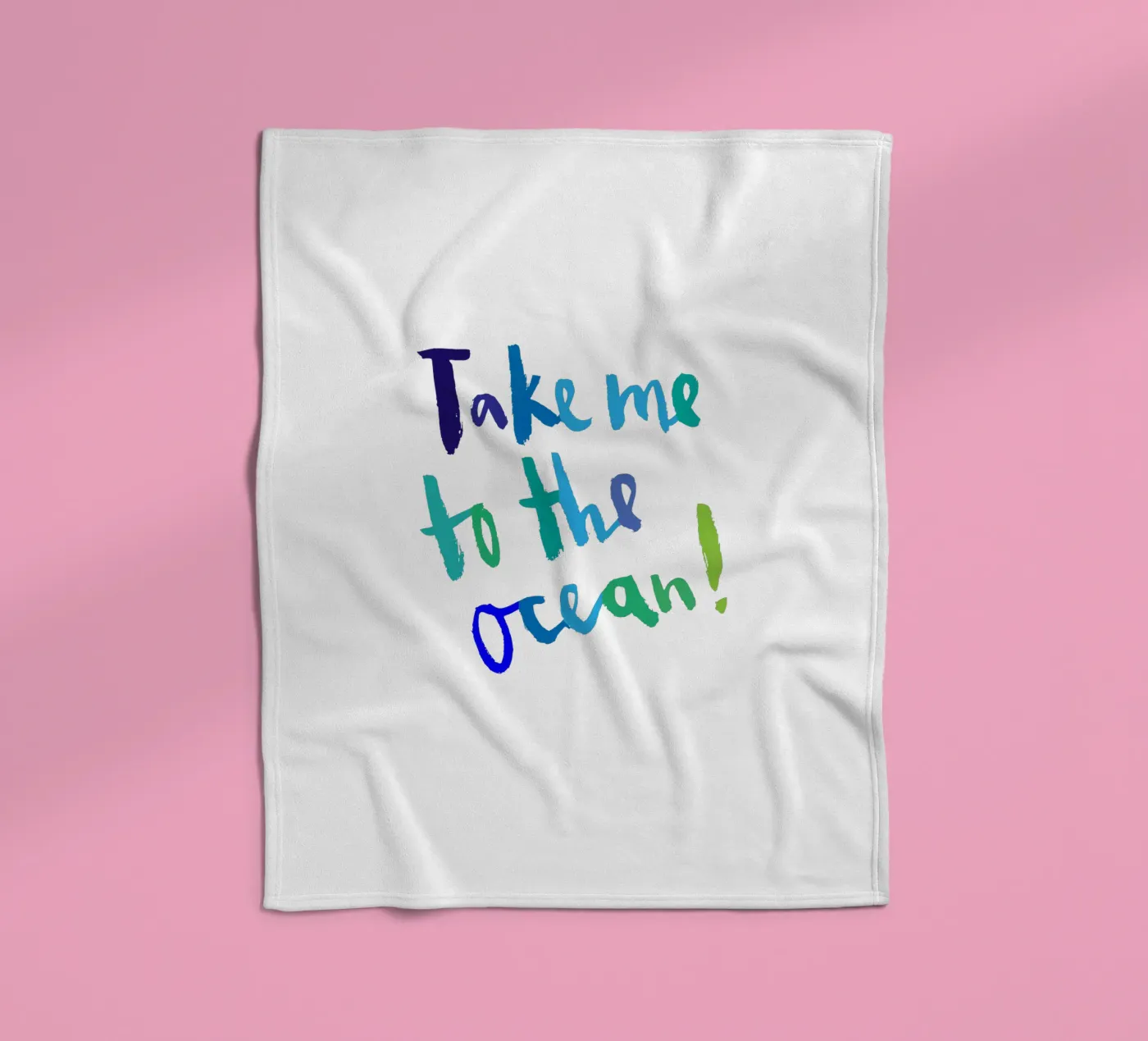 Ocean fleecedeken van Brushmeetspaper