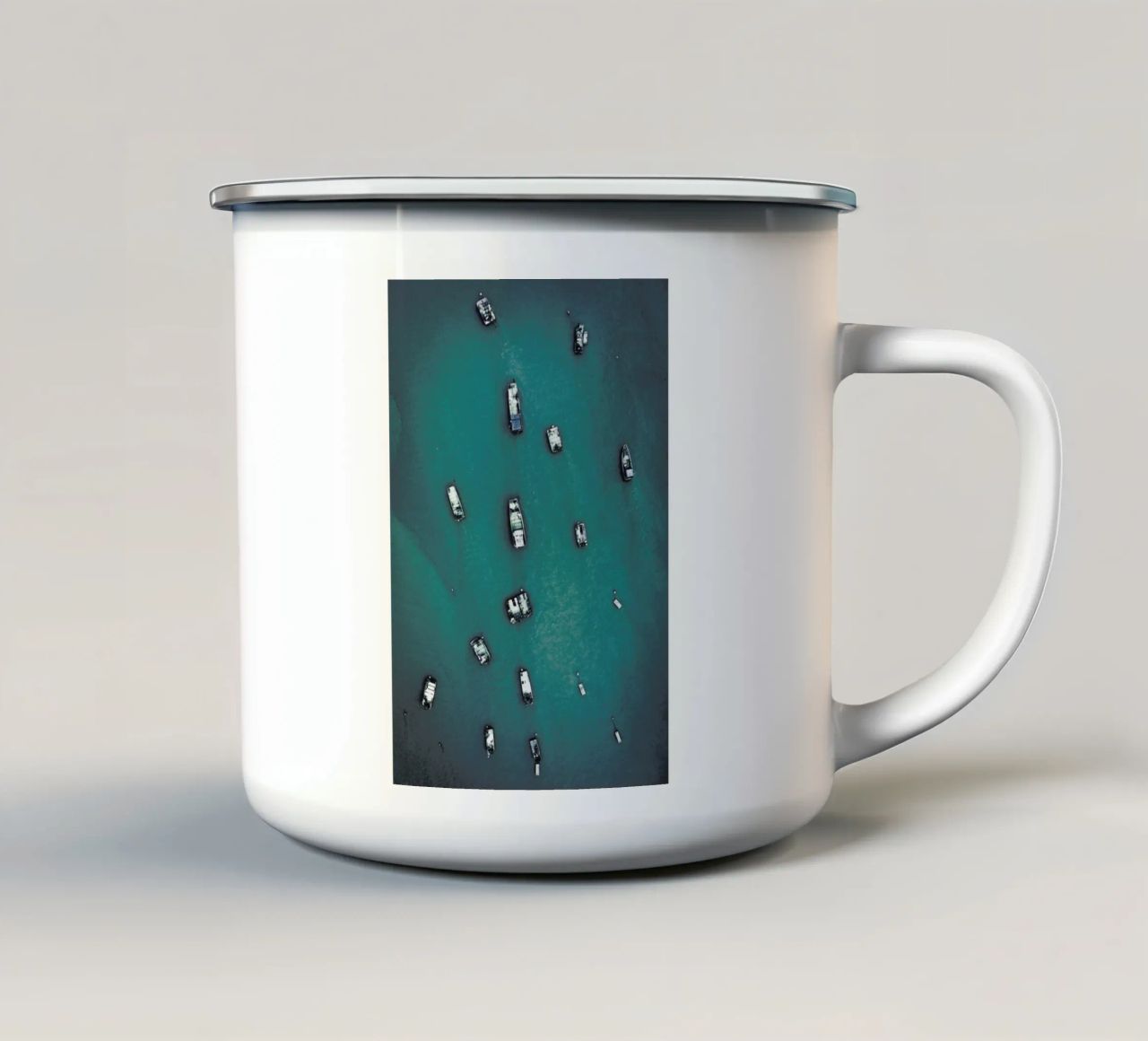 Raft Caravan tazza in smalto da Airpixels