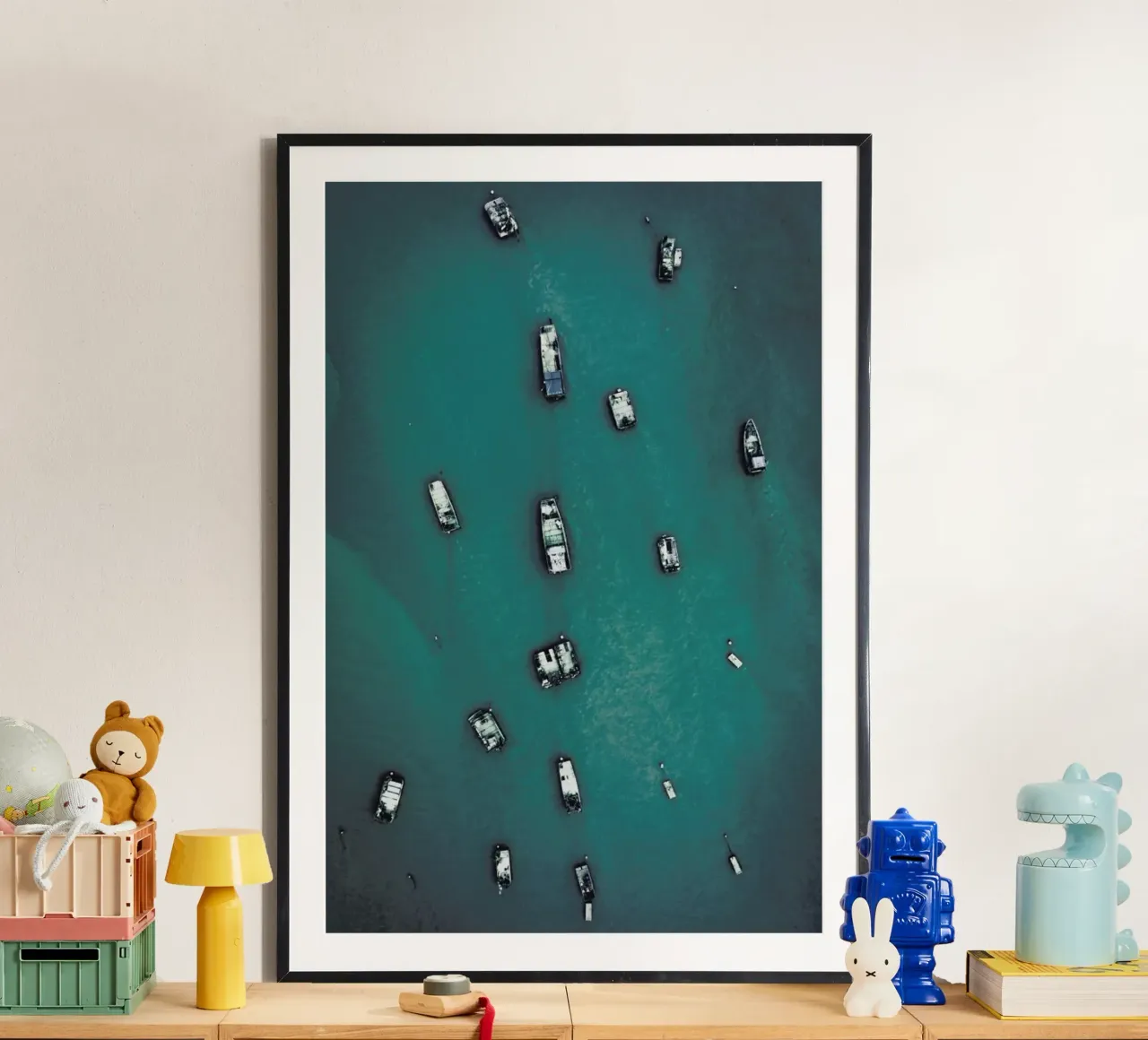 Raft Caravan poster con telaio in alluminio da Airpixels