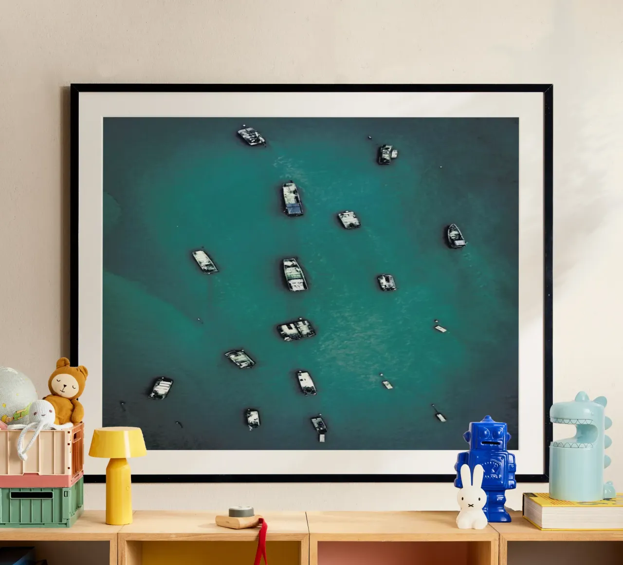 Raft Caravan poster con telaio in alluminio da Airpixels