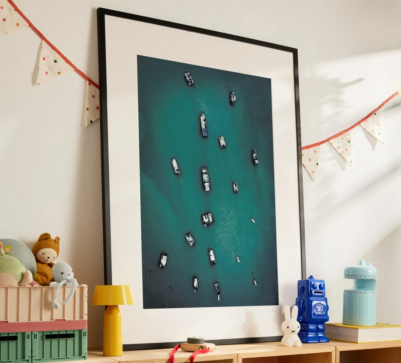 Raft Caravan poster con telaio in alluminio da Airpixels