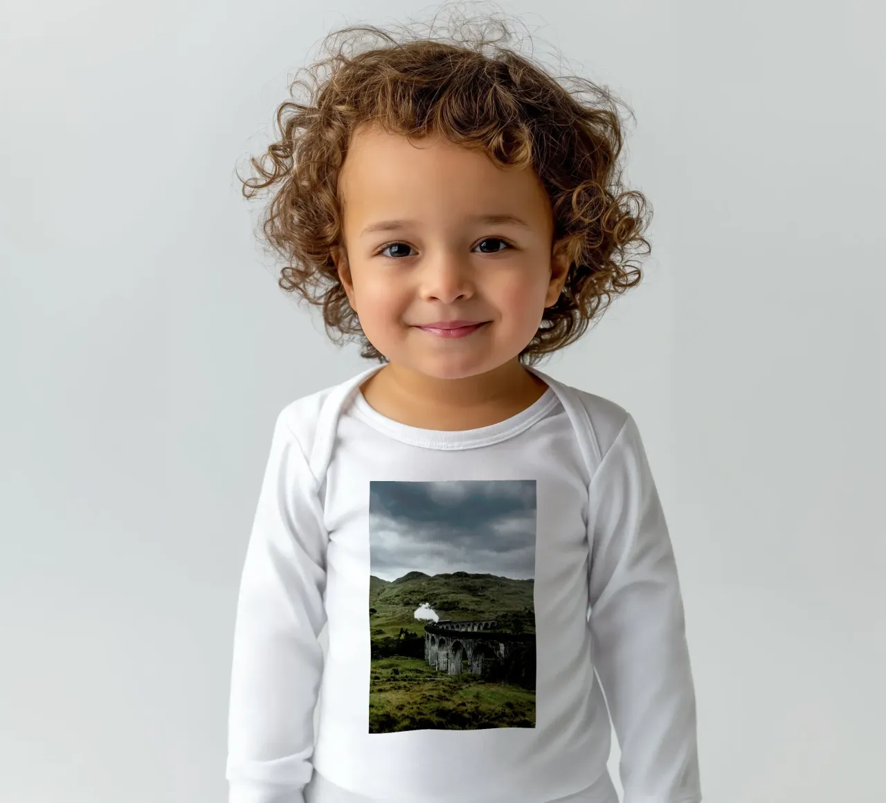 From Platform 9 3/4 long-sleeve baby romper by EyeEm Mobile GmbH