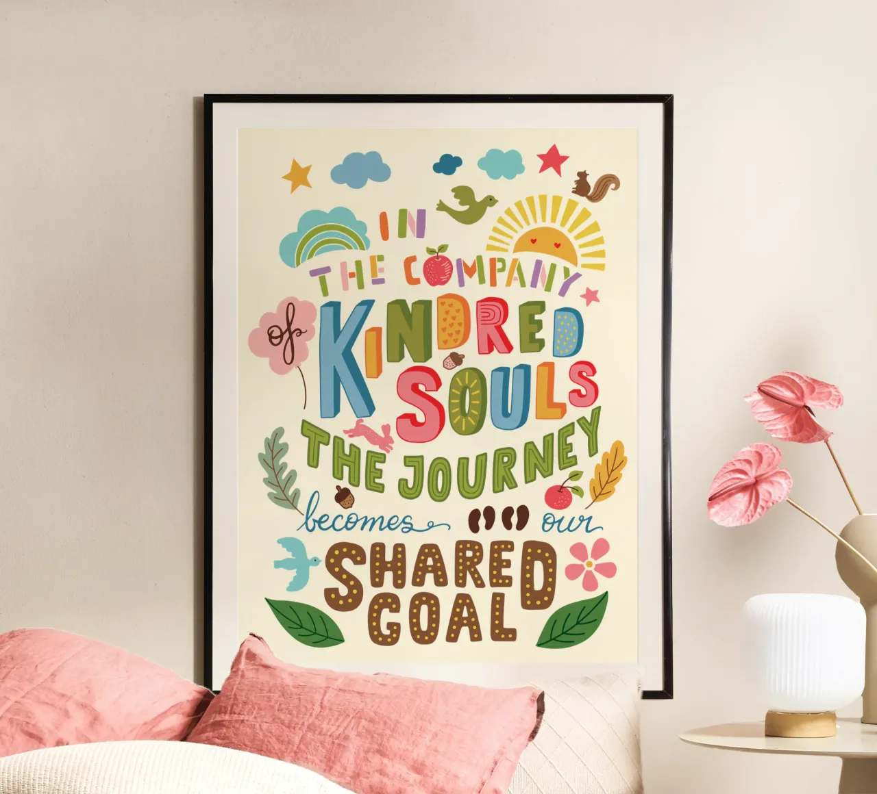 Anime affini poster con telaio in plastica da easternspringco