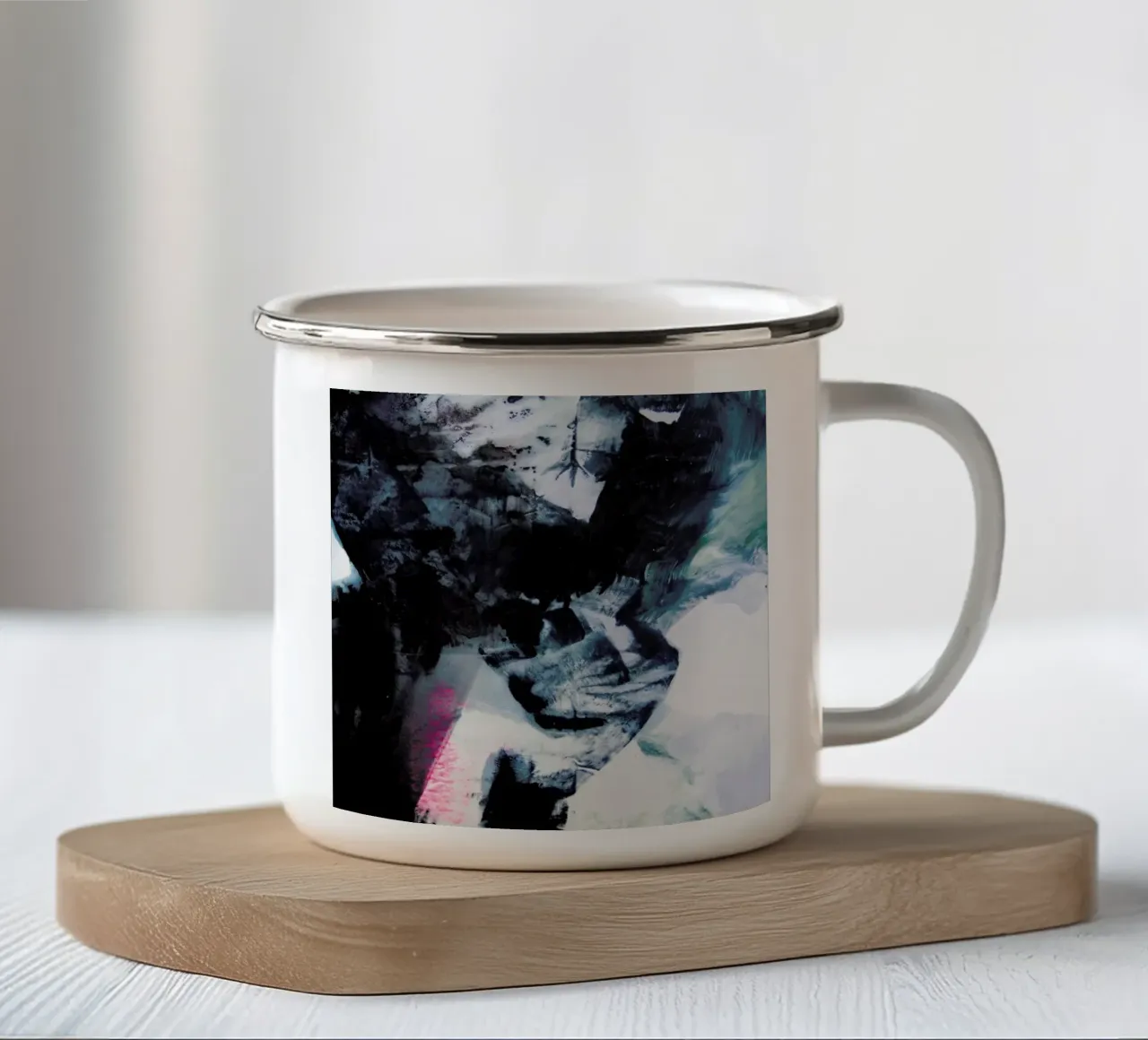 Melt Series 01 enamel mug by Mala Alani